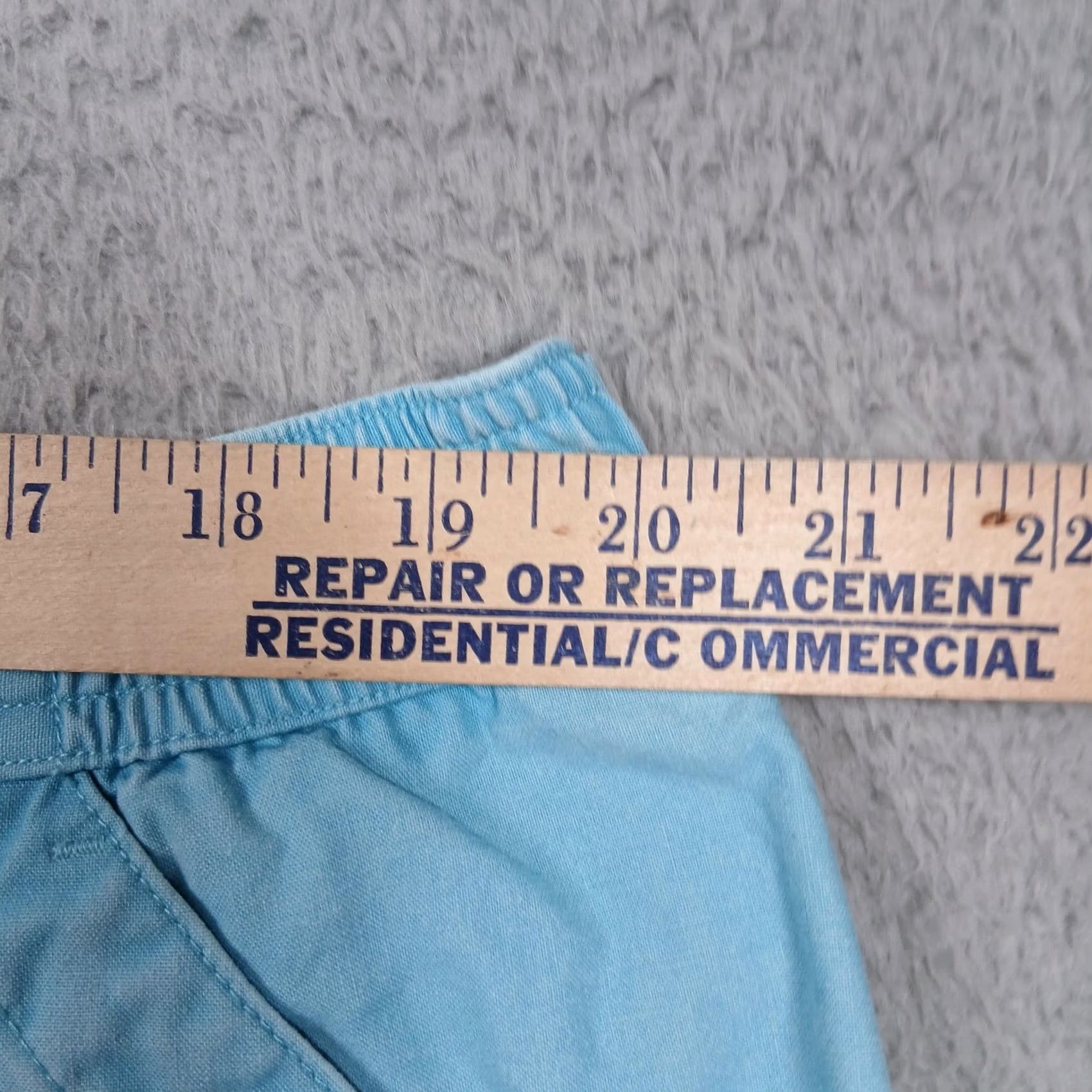 Vintage L.L.Bean Cargo Shorts Mens 44 Light Blue Comfort Waist Elastic Cotton Pockets Size US 44 / EU 60 - 6 Thumbnail