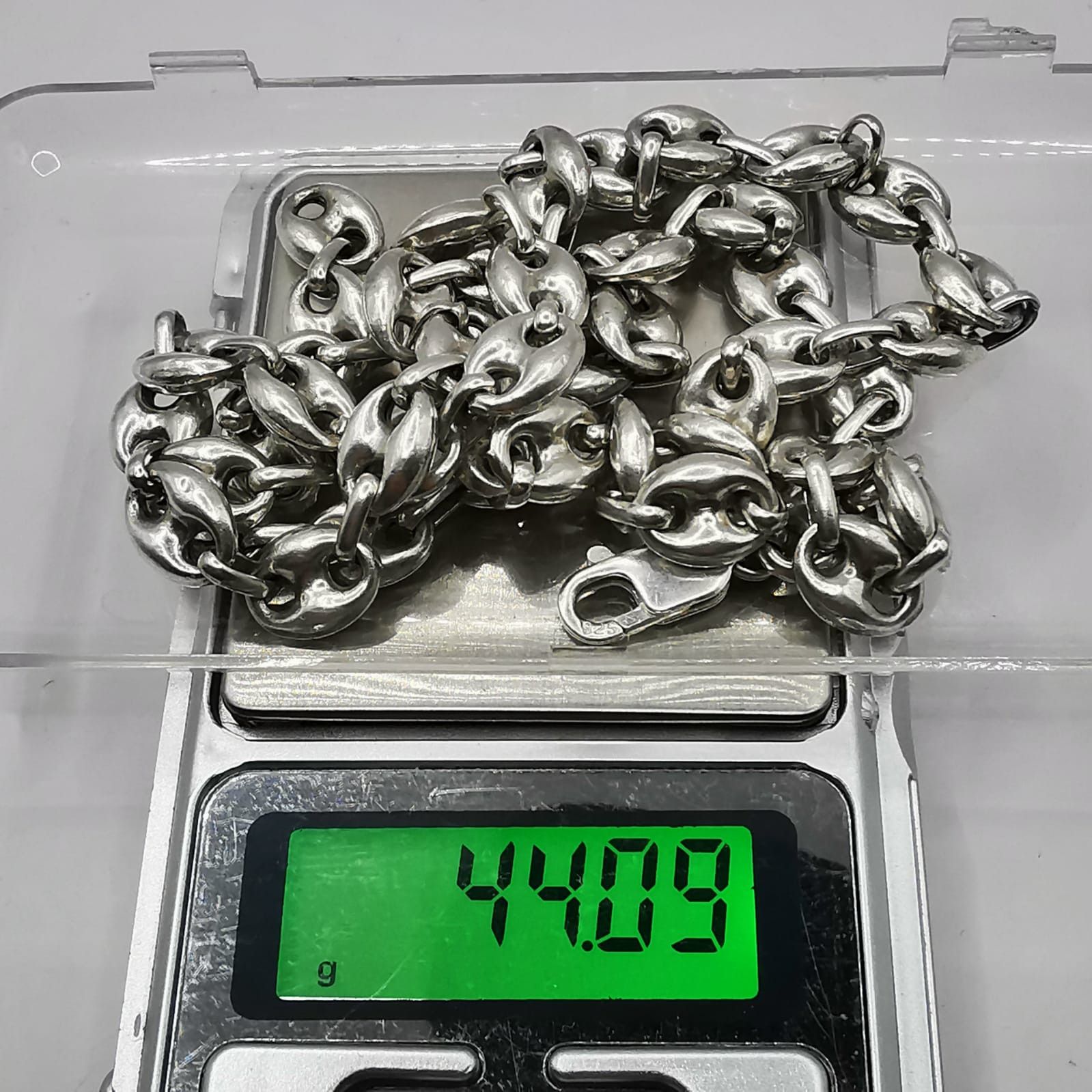 Sterling Silver Vintage Jewelry Chain, 925 Sterling Silver, Signed 44.09g Size ONE SIZE - 5 Thumbnail