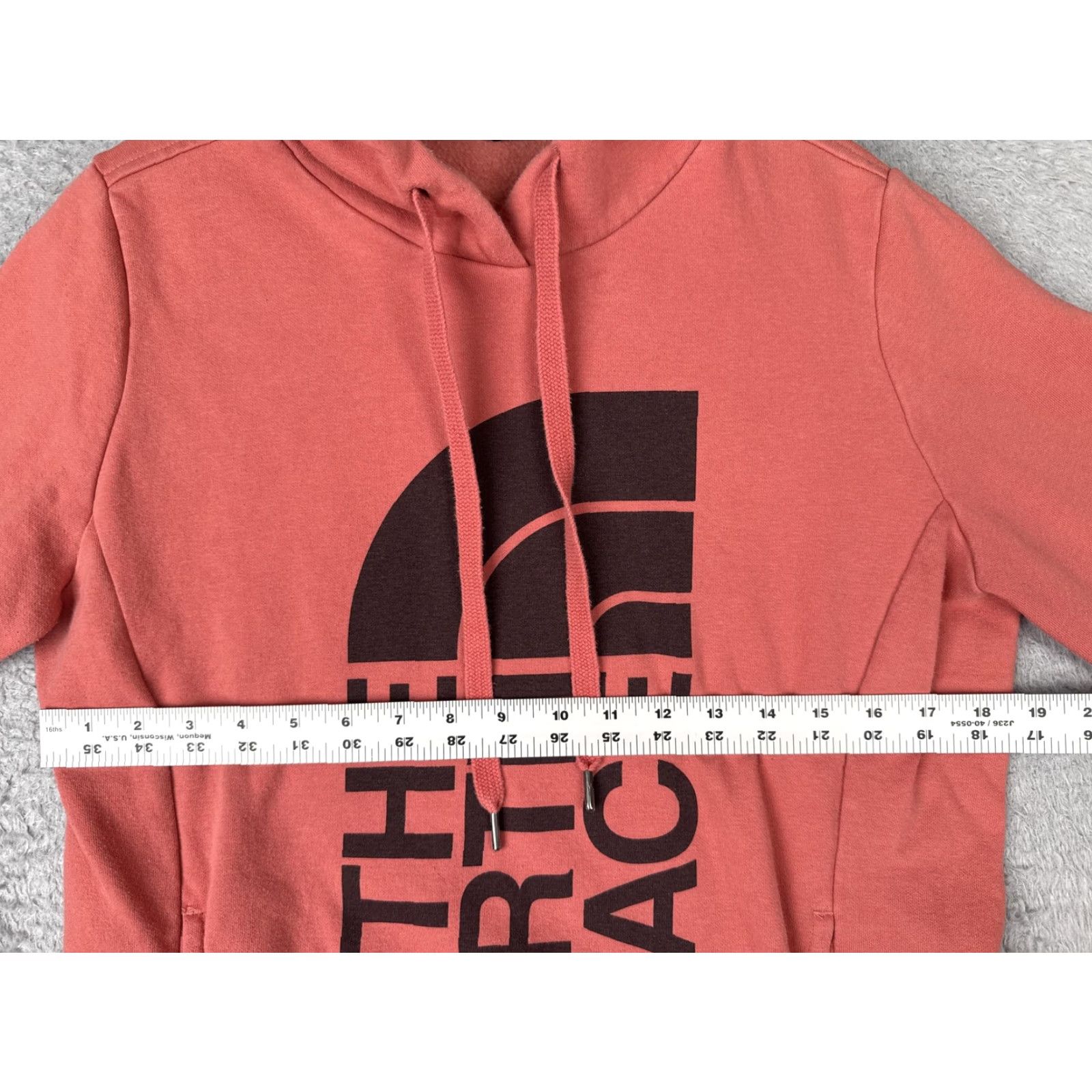 The North Face The North Face Hoodie Womens Large Pink Vertical Logo Fleece Sweatshirt Hike Size L / US 10 / IT 46 - 7 Thumbnail
