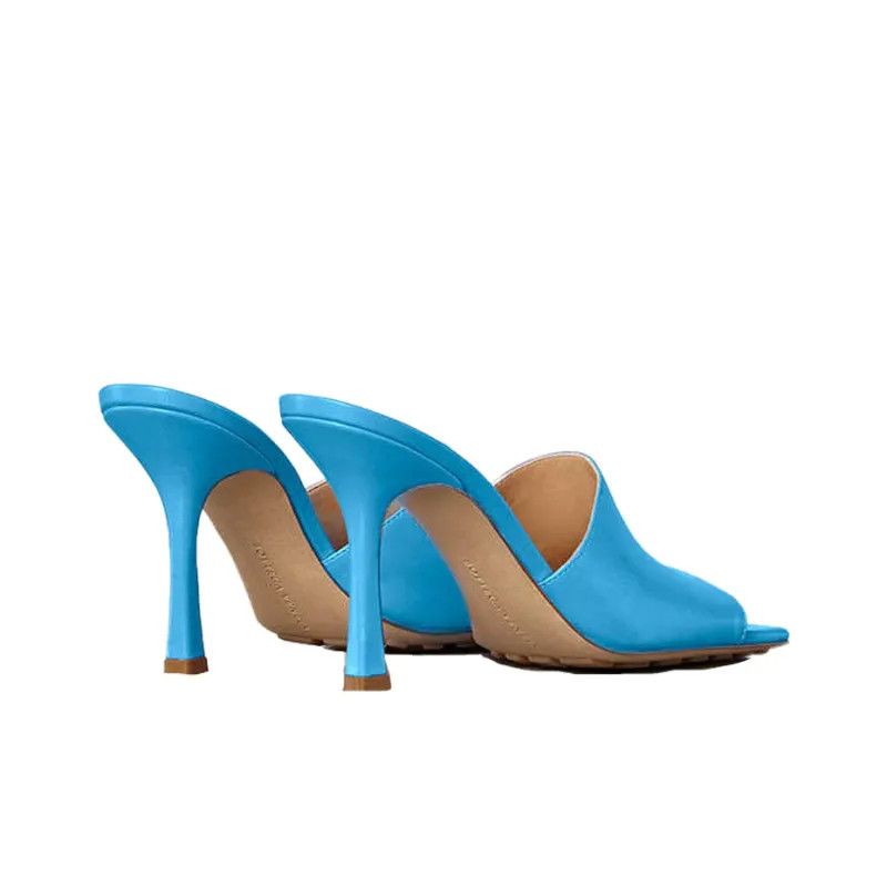 Bottega Veneta o1n1vont0924 Stretch Mules in Sky Blue Size US 9 / IT 39 - 5 Thumbnail