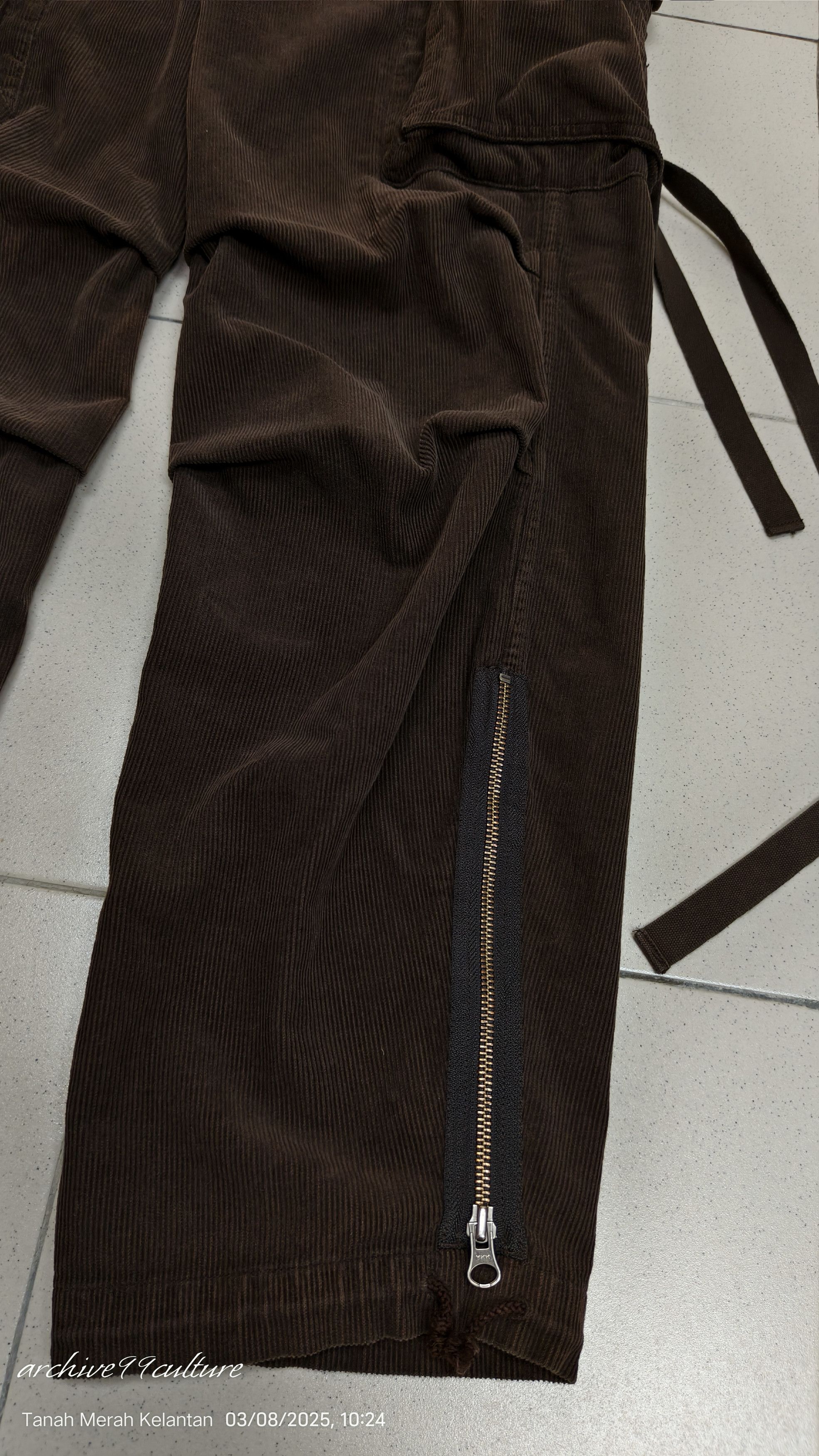 291295=Homme Arhive 2000 291295 Homme Parachute velvet pants Size US 31 - 9 Thumbnail