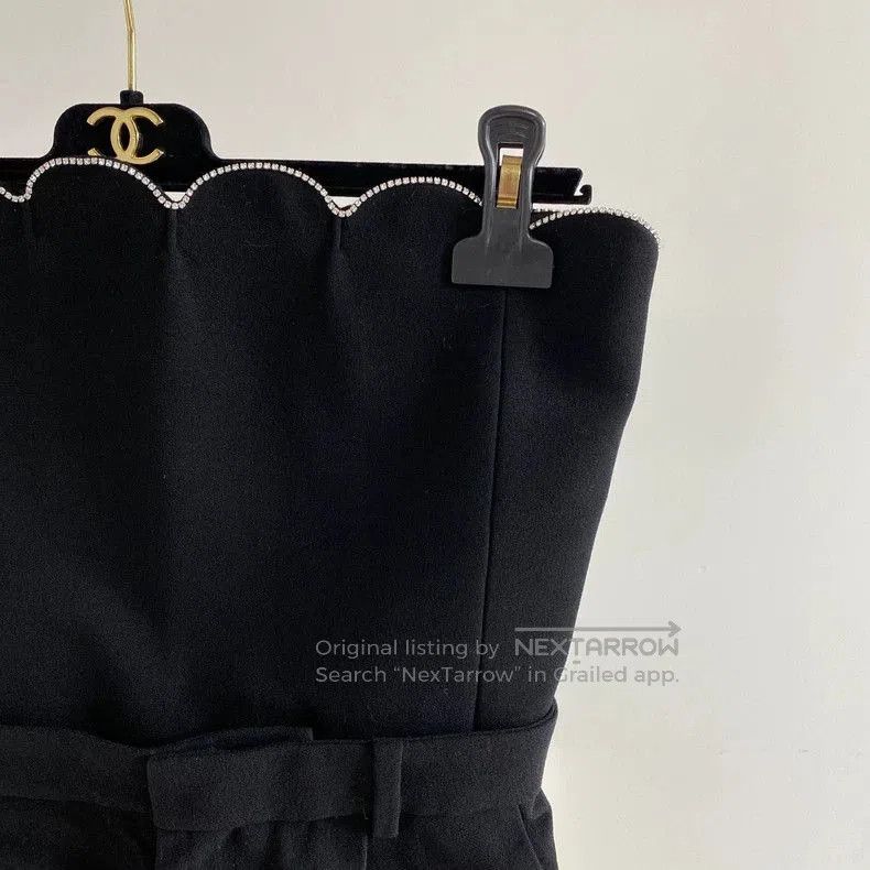 Saint Laurent Paris Saint Laurent Black Strapless Jumpsuit. Size US 38 / EU 54 - 5 Thumbnail
