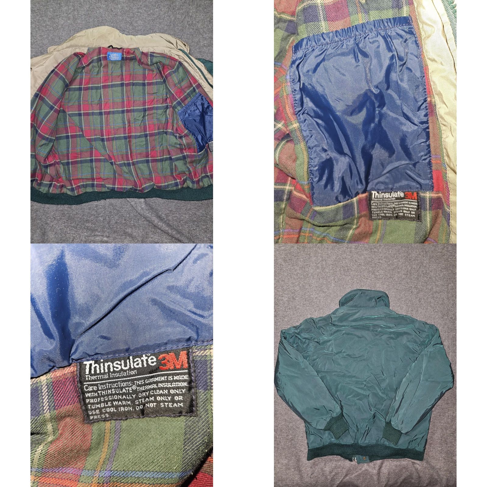 Pendleton VINTAGE Pendleton Lobo Jacket Mens Large Green Bomber 80s Thinsulate Nylon Zipper Pockets End Zip Mens Size US L / EU 52-54 / 3 - 9 Thumbnail