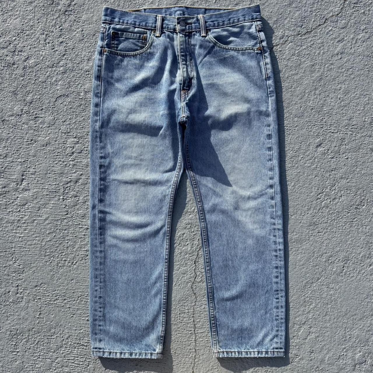 Levi's Early 2000s Levi’s 505 Straight Fit Light Blue Jeans Size US 34 / EU 50 - 2 Thumbnail