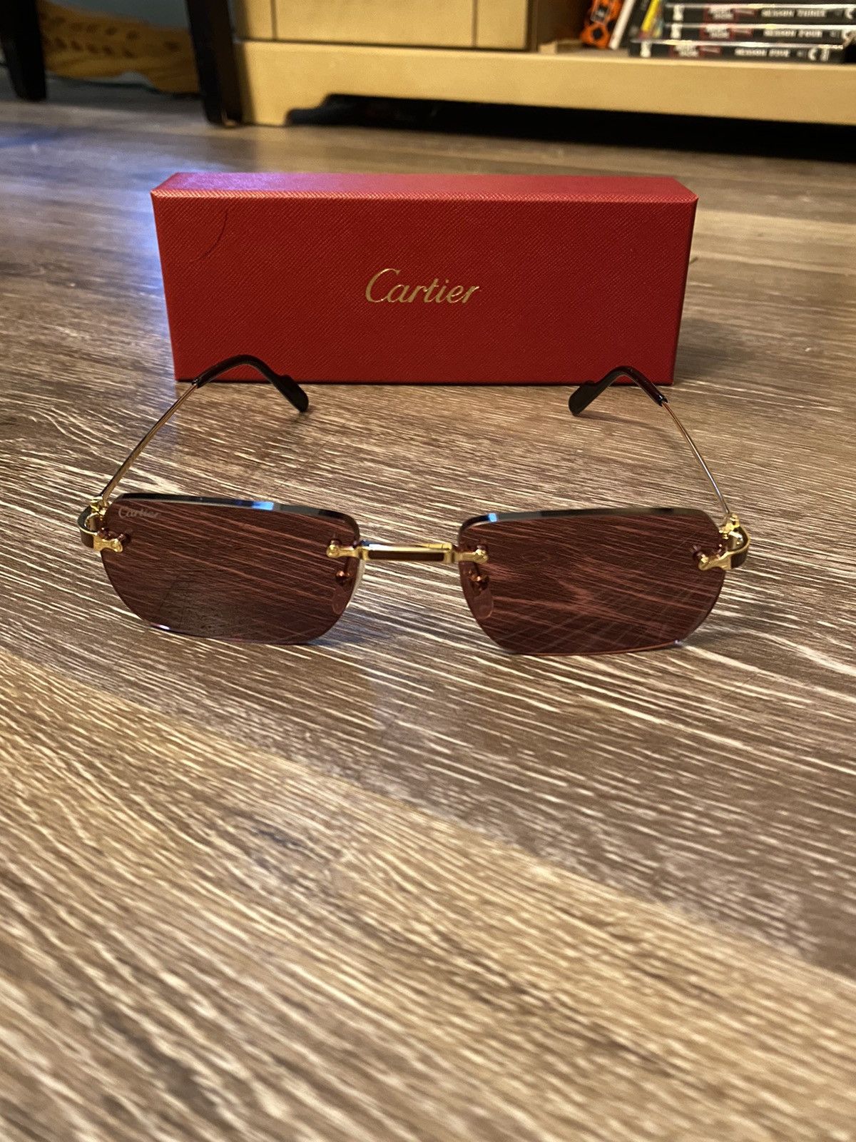 Cartier Golden Ruby Frameless Cartiers Size ONE SIZE - 1 Thumbnail