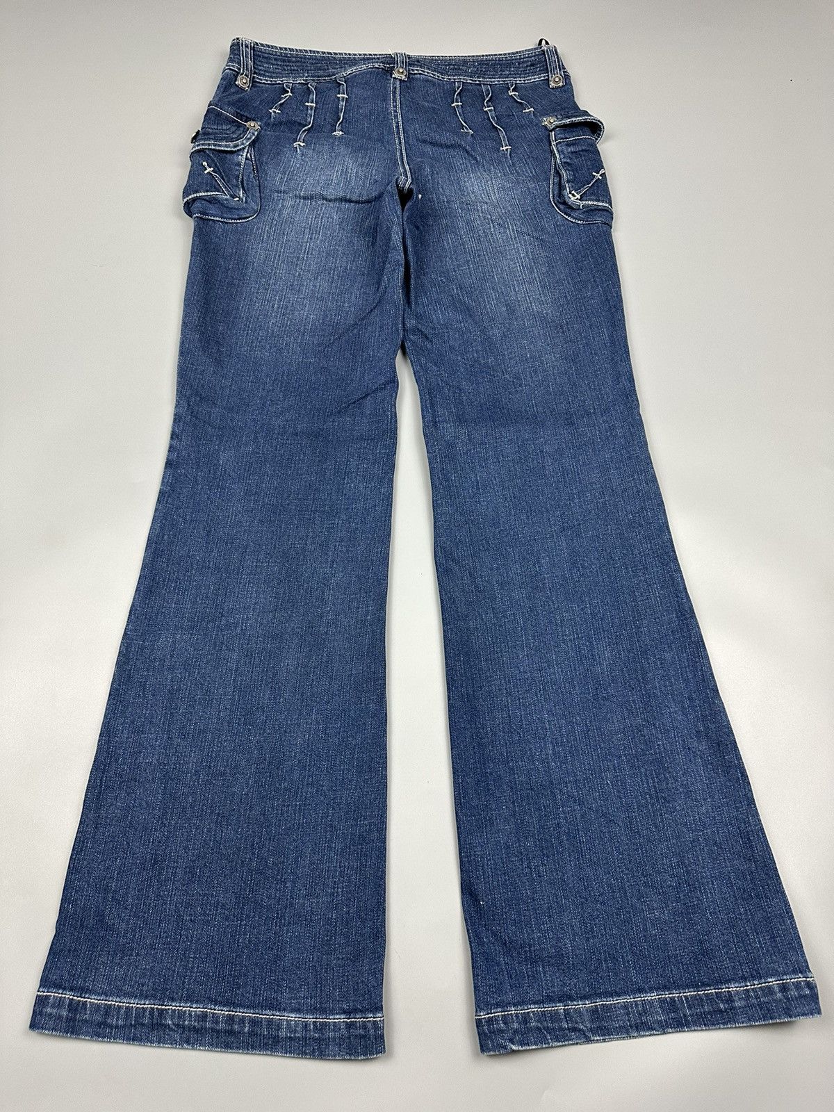 If Six Was Nine × Le Grande Bleu (L.G.B.) 🔥Flared🔥Viva Presto Multi Pocket Denim Size US 32 / EU 48 - 4 Thumbnail