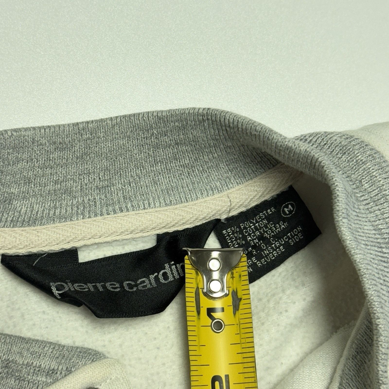 Pierre Cardin Vintage Pierre Cardin Sweatshirt Adult Medium White/Blue Size US M / EU 48-50 / 2 - 9 Thumbnail