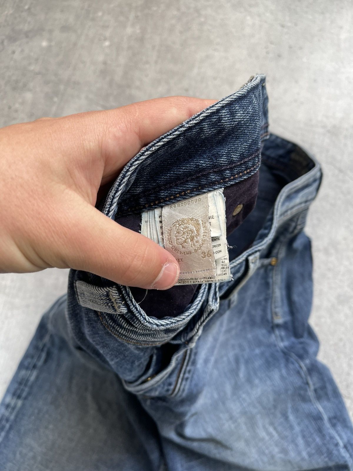 Diesel × Vintage Vintage Diesel Baggy Jeans Y2K Size US 36 / EU 52 - 6 Thumbnail