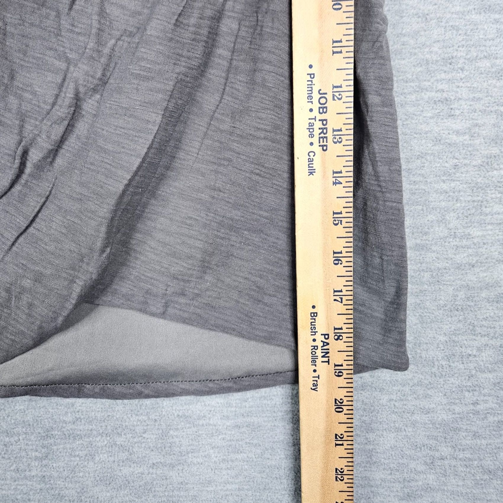Vintage PURSUE Women's Gray Side Ruched Lined Mini Skirt Size M NEW Size 32" / US 10 / IT 46 - 4 Thumbnail