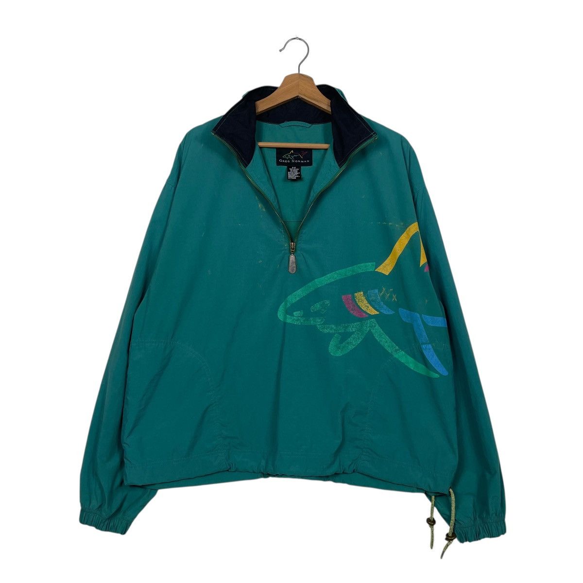 Japanese Brand Vintage 90s Greg Norman Surfing Halfzip Light Jacket Size US S / EU 44-46 / 1 - 9 Thumbnail