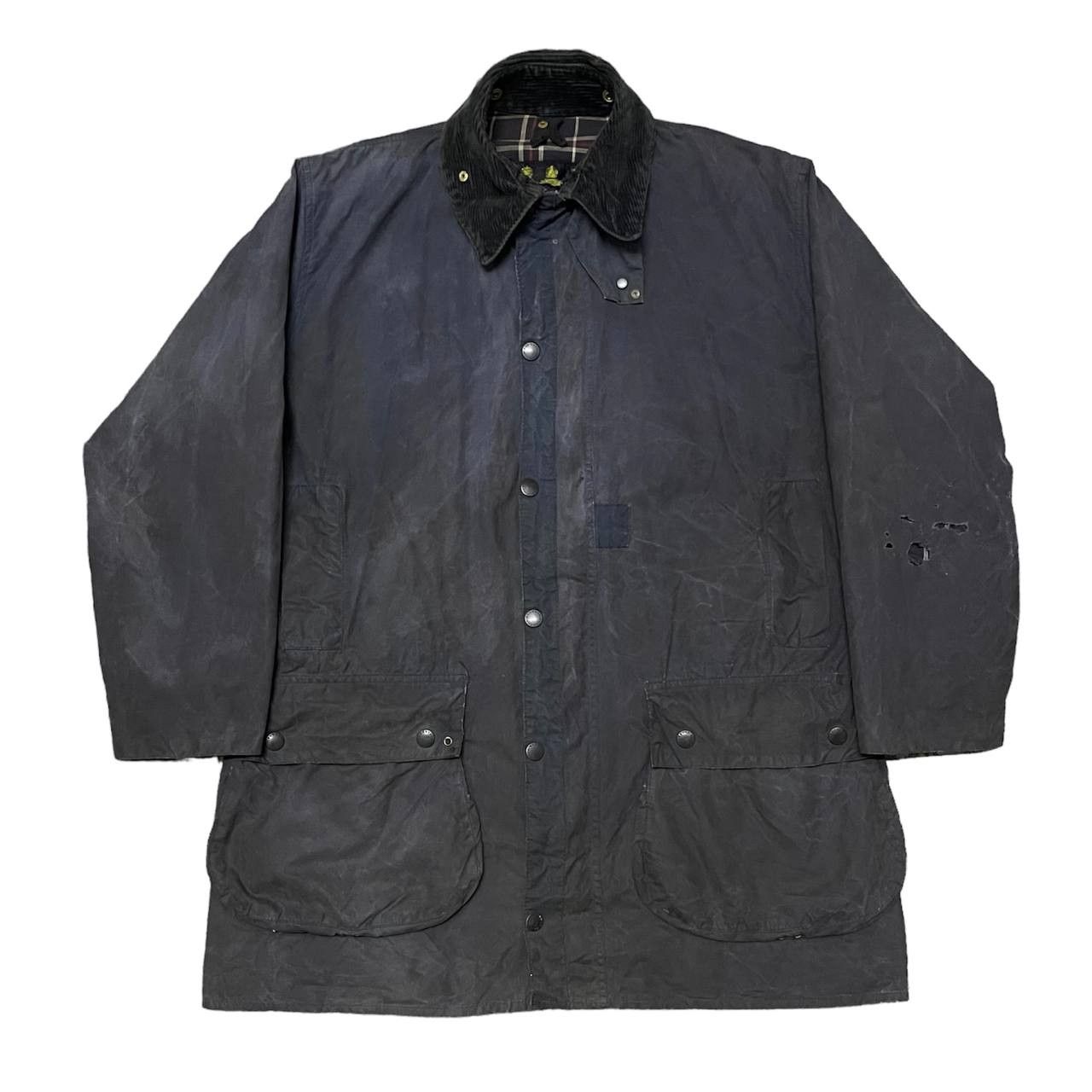 image of 90's Barbour Waxed Jacket A205 Border Distressed, Men's (Size Large)