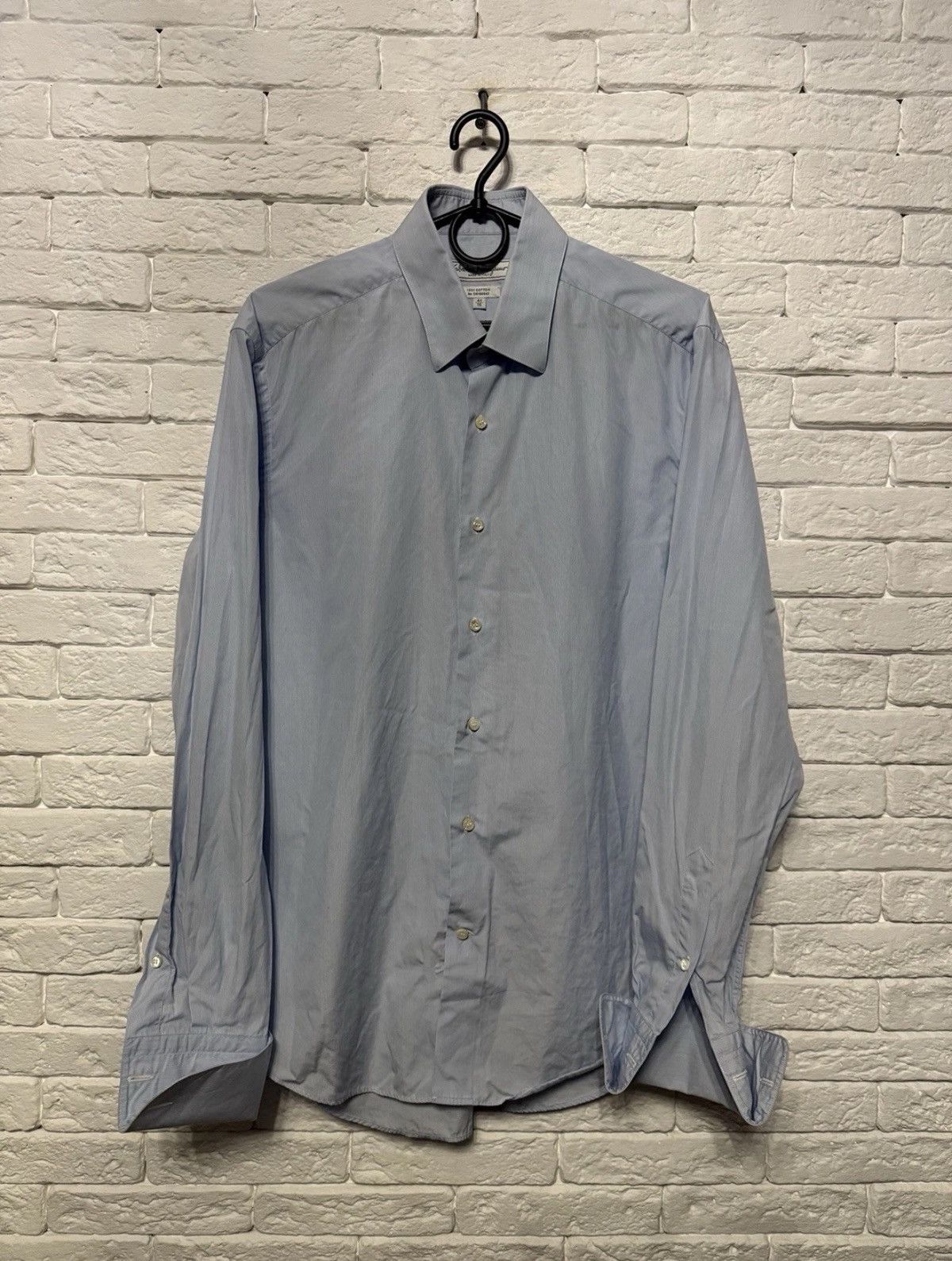 Salvatore Ferragamo Salvatore Ferragamo Auth Shirt Striped Patern Italy Made Size US L / EU 52-54 / 3 - 1 Thumbnail