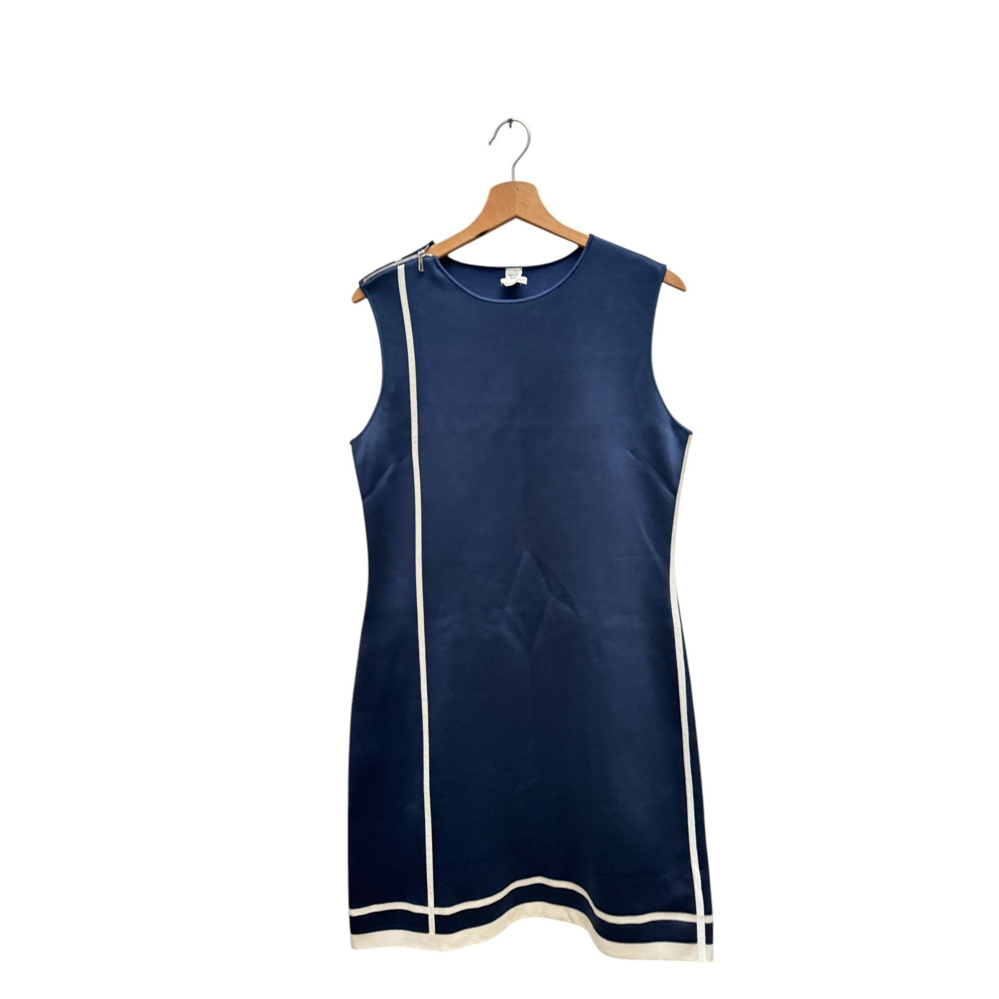 Hermes Navy Silk Dress Size M / US 6-8 / IT 42-44 - 2 Thumbnail