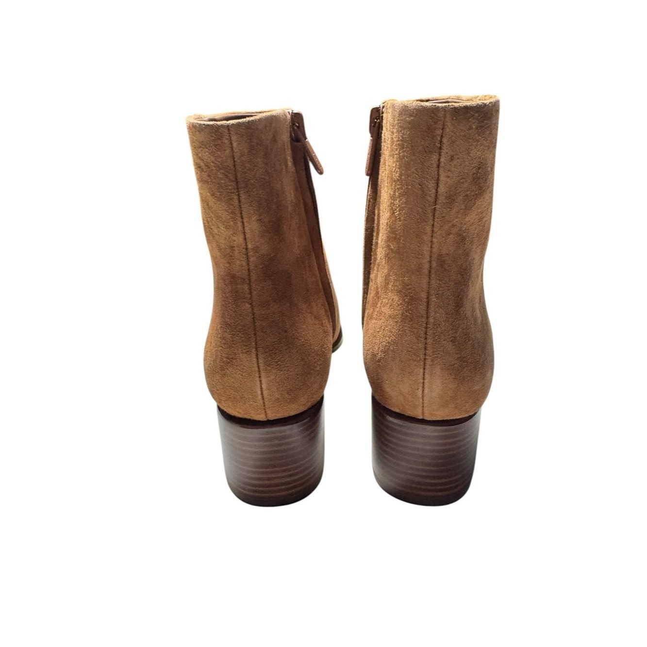 Vince NWT New $395 Vince Arabel Suede Booties In Dark Sequoia Siz Size US 6 / IT 36 - 5 Thumbnail