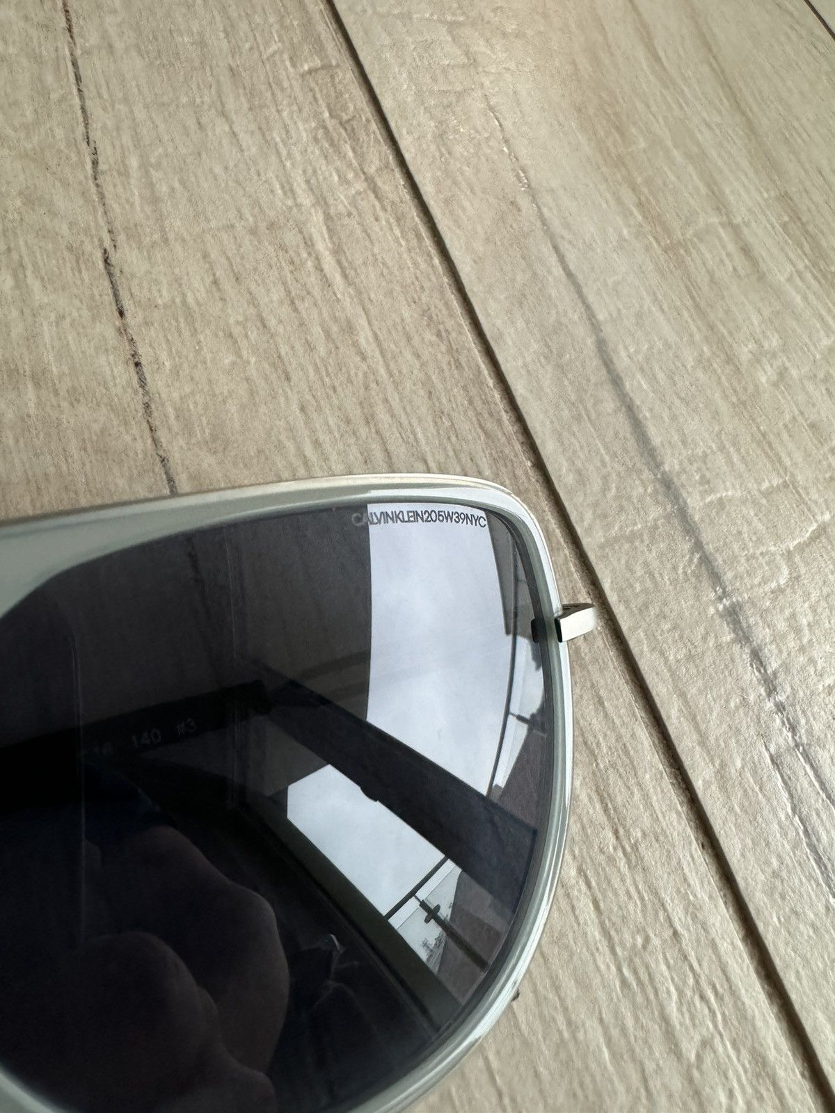 Calvin Klein 205W39NYC DS! Calvin Klein 205W39NYC CKNYC 1874S Titanium Sunglasses Size ONE SIZE - 11 Thumbnail