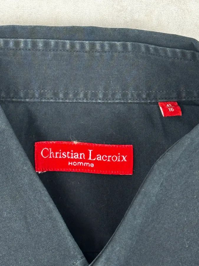 Christian Lacroix 1990s Christian Lacroix Navy Persian Embroidery Shirt Size US M / EU 48-50 / 2 - 11 Thumbnail