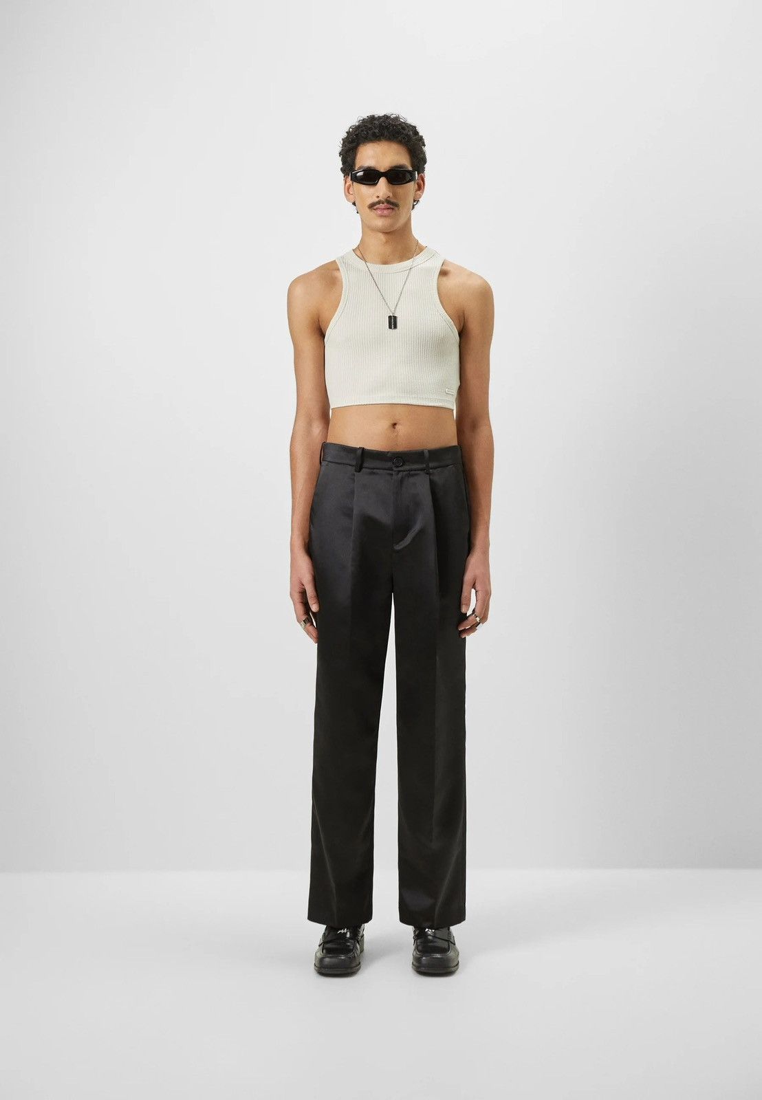 Han Kjobenhavn !DS! SS23 Han Kjobenhavn Light Ribbed Cropped Racer Top Size US M / EU 48-50 / 2 - 4 Thumbnail