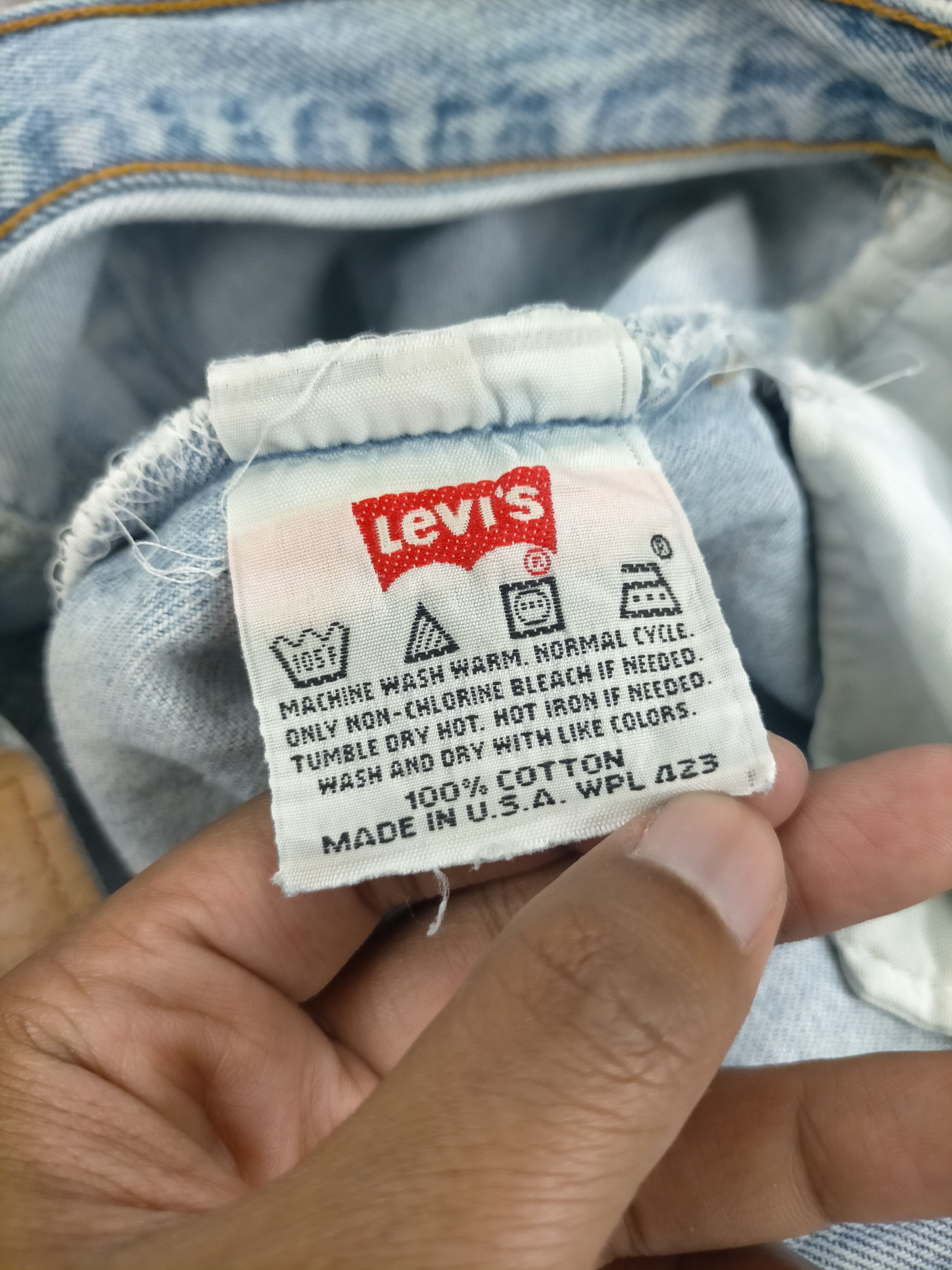 Levi's 🔥90s Levis 501 Button 524 Light Wash Distressed Jeans Size US 34 / EU 50 - 8 Thumbnail