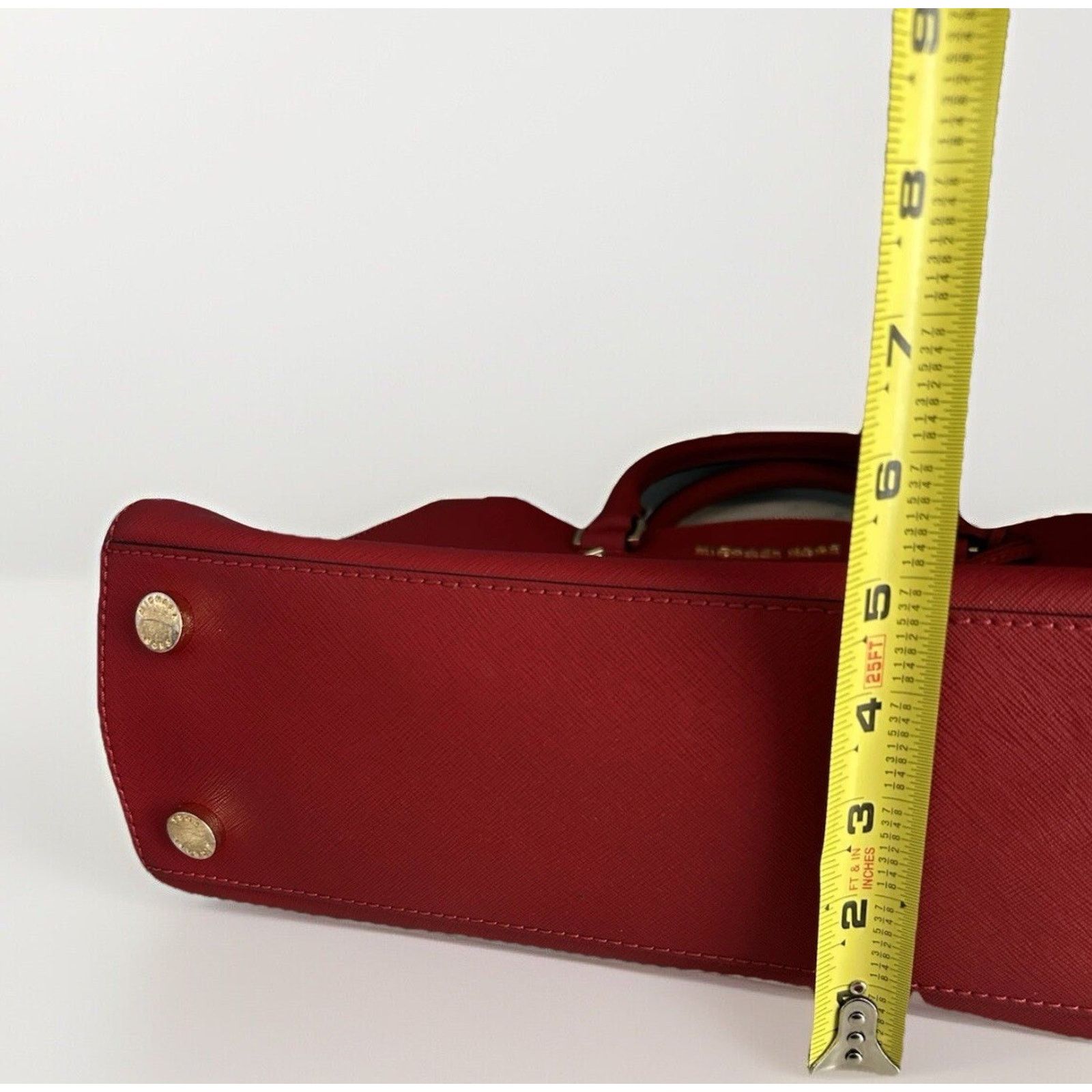 Michael Kors Michael Kors Sutton Red Satchel Saffiano Leather Handle Bag Size ONE SIZE - 15 Thumbnail