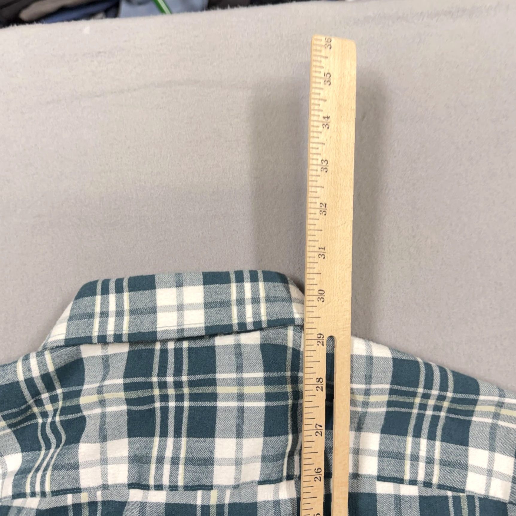 UNTUCKit UNTUCKit Shirt Mens Large Green Plaid Long Sleeve Button-Up Stretch Flannel Size US L / EU 52-54 / 3 - 5 Thumbnail
