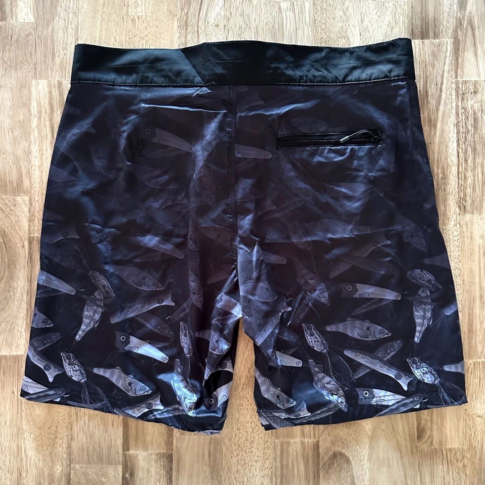 Vintage Psycho Tuna Boardshorts Mens 32 Black Navy w/ Stretch Size US 32 / EU 48 - 5 Thumbnail