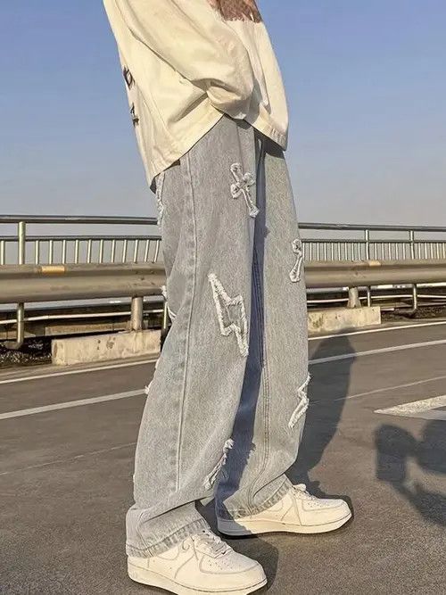 Jean Misaki x Rena Washed Denim Jeans Distressed Design Size US 32 / EU 48 - 5 Thumbnail