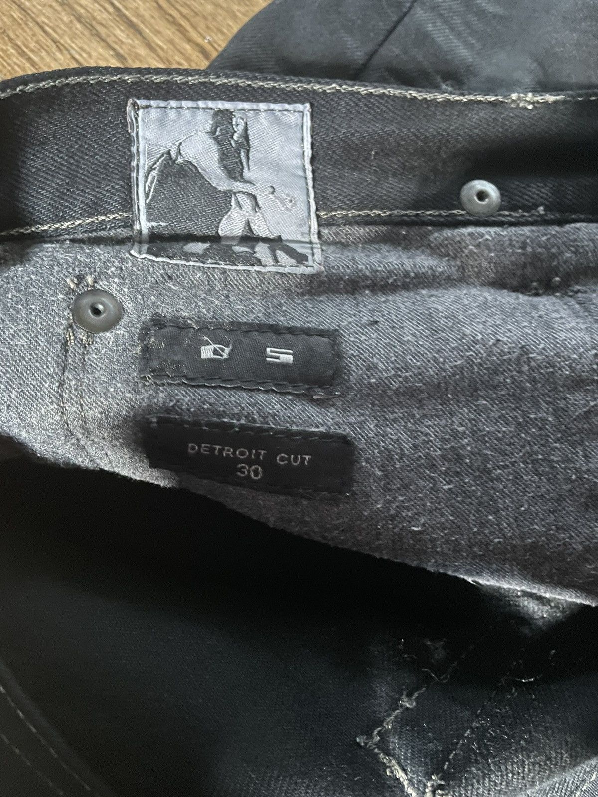 Rick Owens Rick Owens Detroit Cut Waxed Denim Size US 30 / EU 46 - 7 Thumbnail