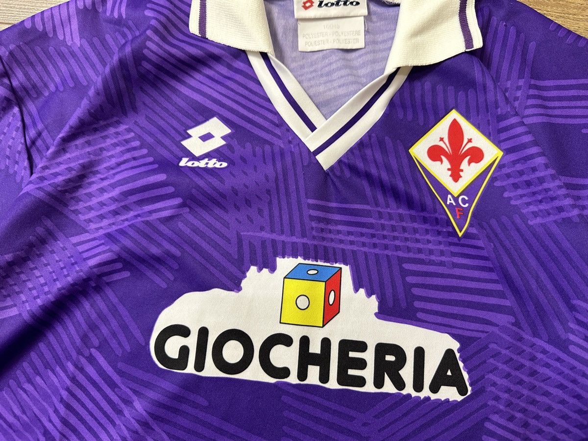 Lotto Sport FIORENTINA RARE JERSEY HOME FOOTBALL SHIRT 1991 1992 LOTTO Size US XXL / EU 58 / 5 - 3 Thumbnail