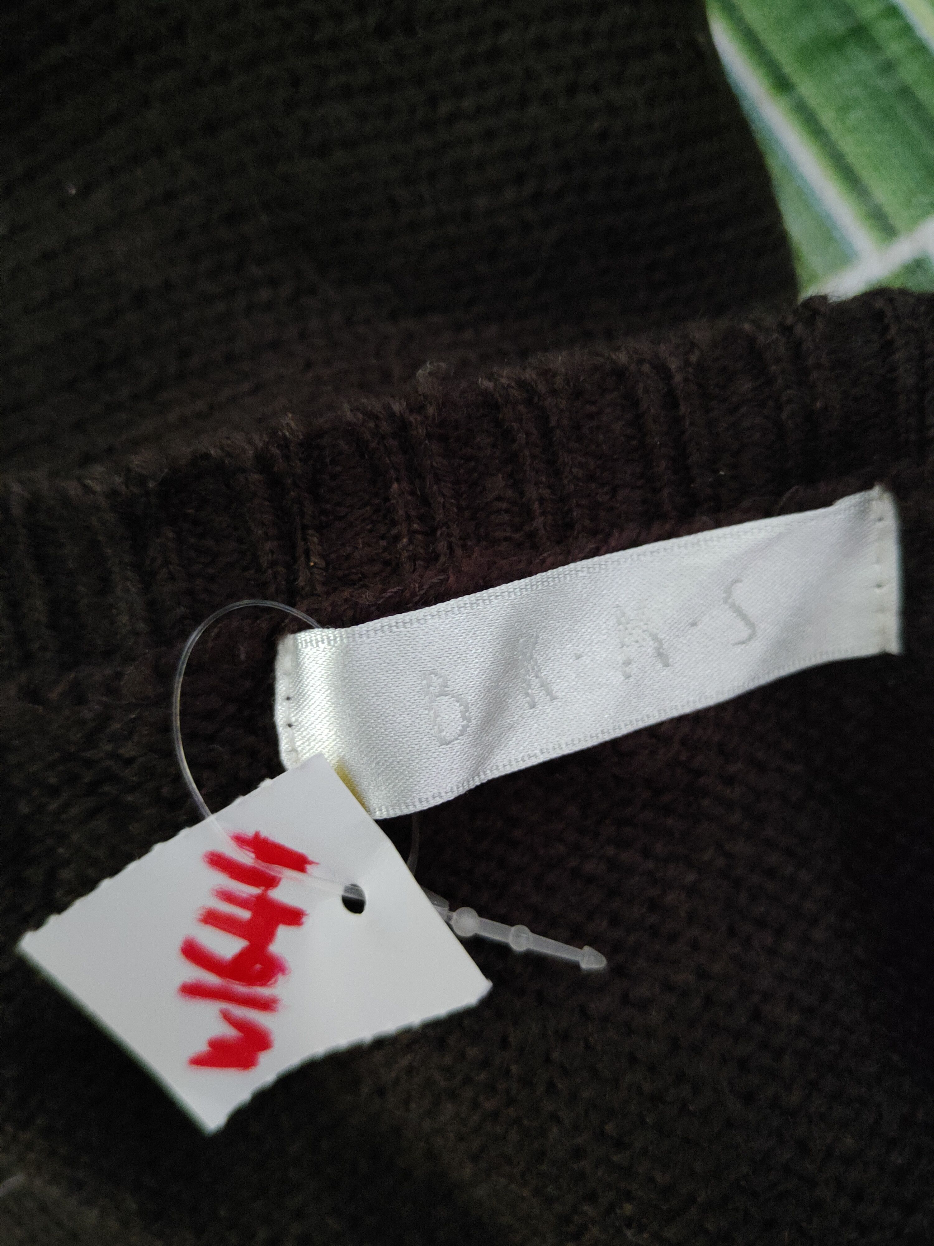 Homespun Knitwear B.K.M.S Brown Knitwear Blouses #W1644 Size XL / US 12-14 / IT 48-50 - 12 Thumbnail