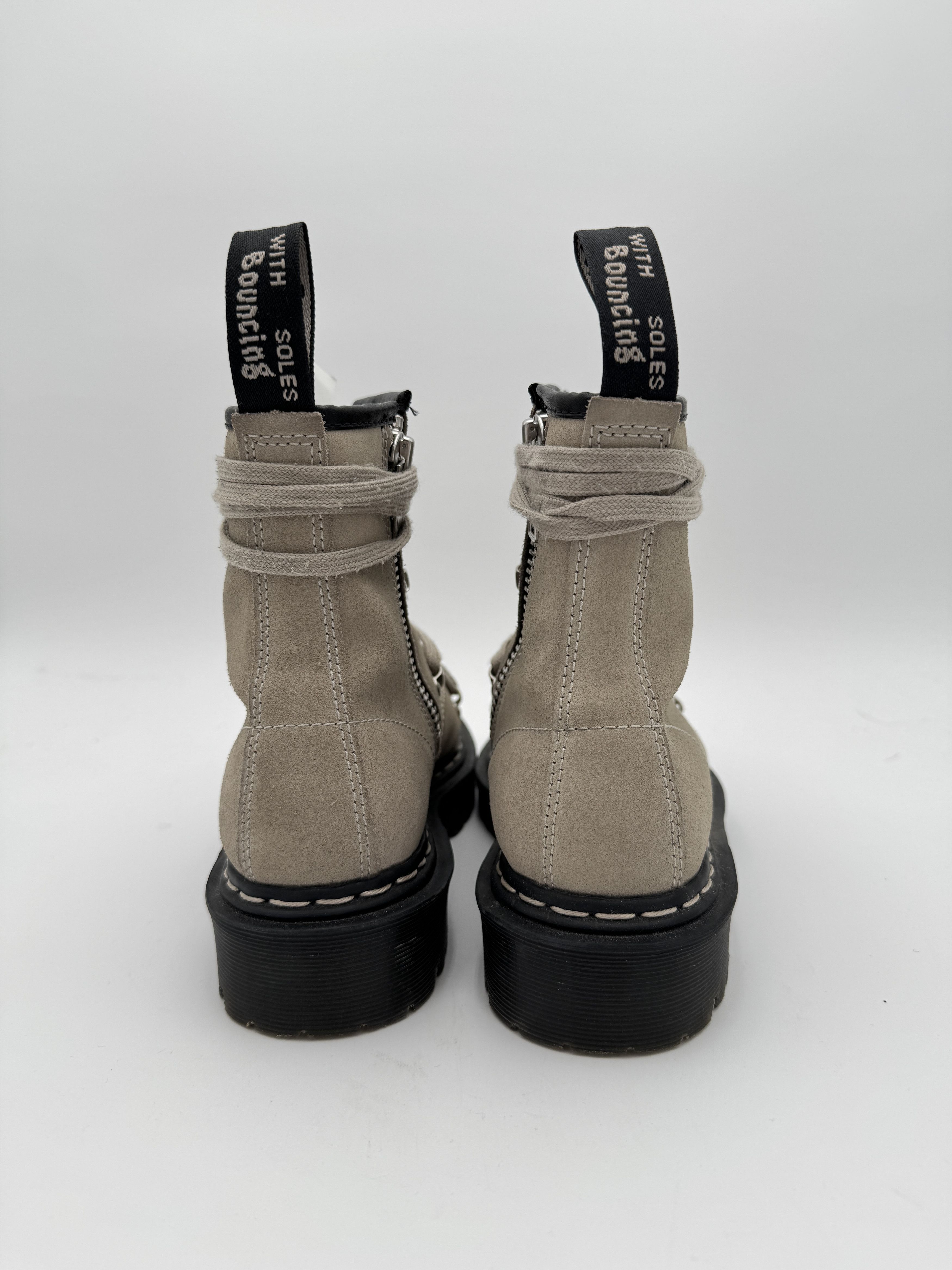 Dr. Martens × Rick Owens Rick Owens 1460 Bex Suede Lace Up Boot Taupe Size US 7.5 / EU 40-41 - 3 Thumbnail