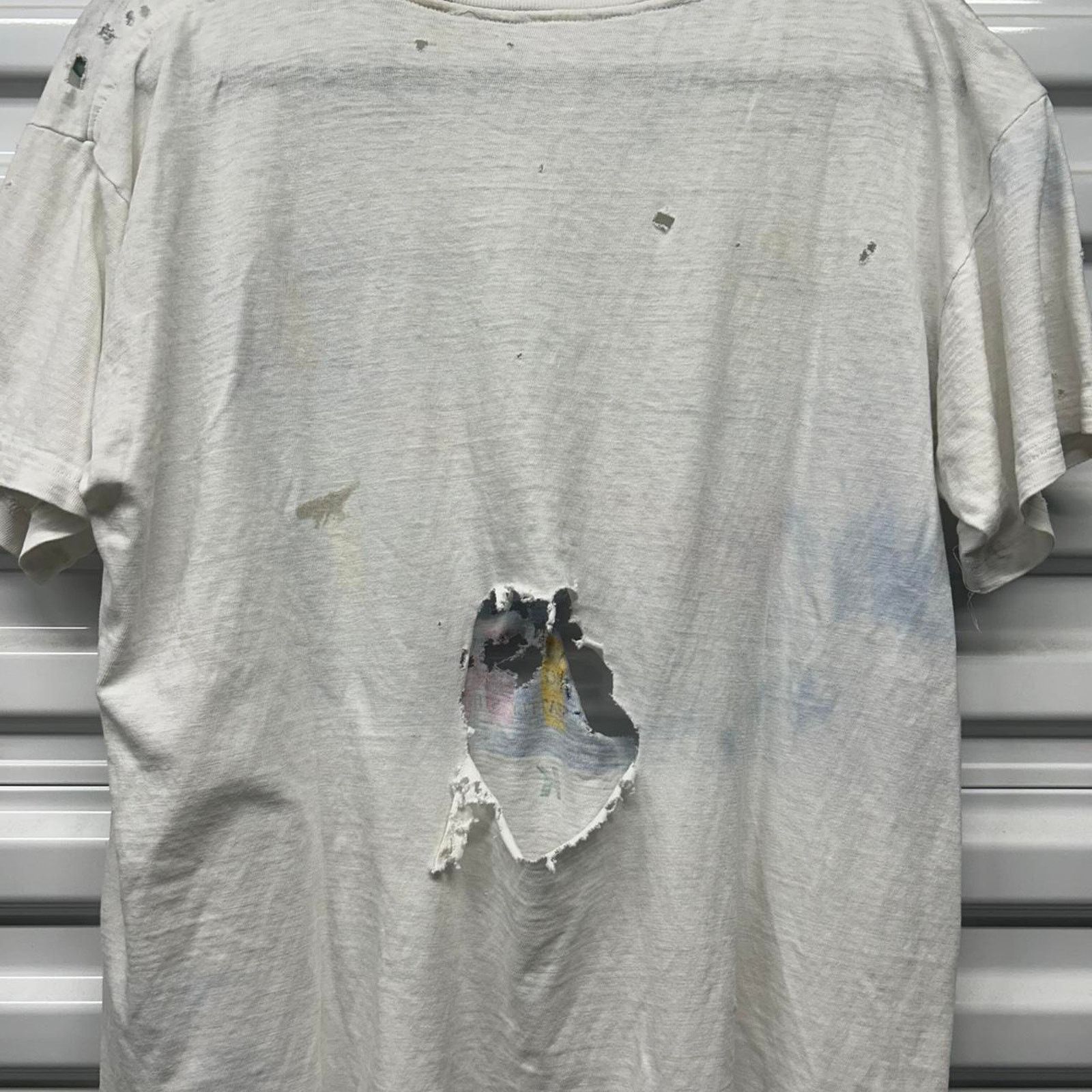 Nike VTG Distress/Thrash Nike Thin t-shirt Size US L / EU 52-54 / 3 - 5 Thumbnail