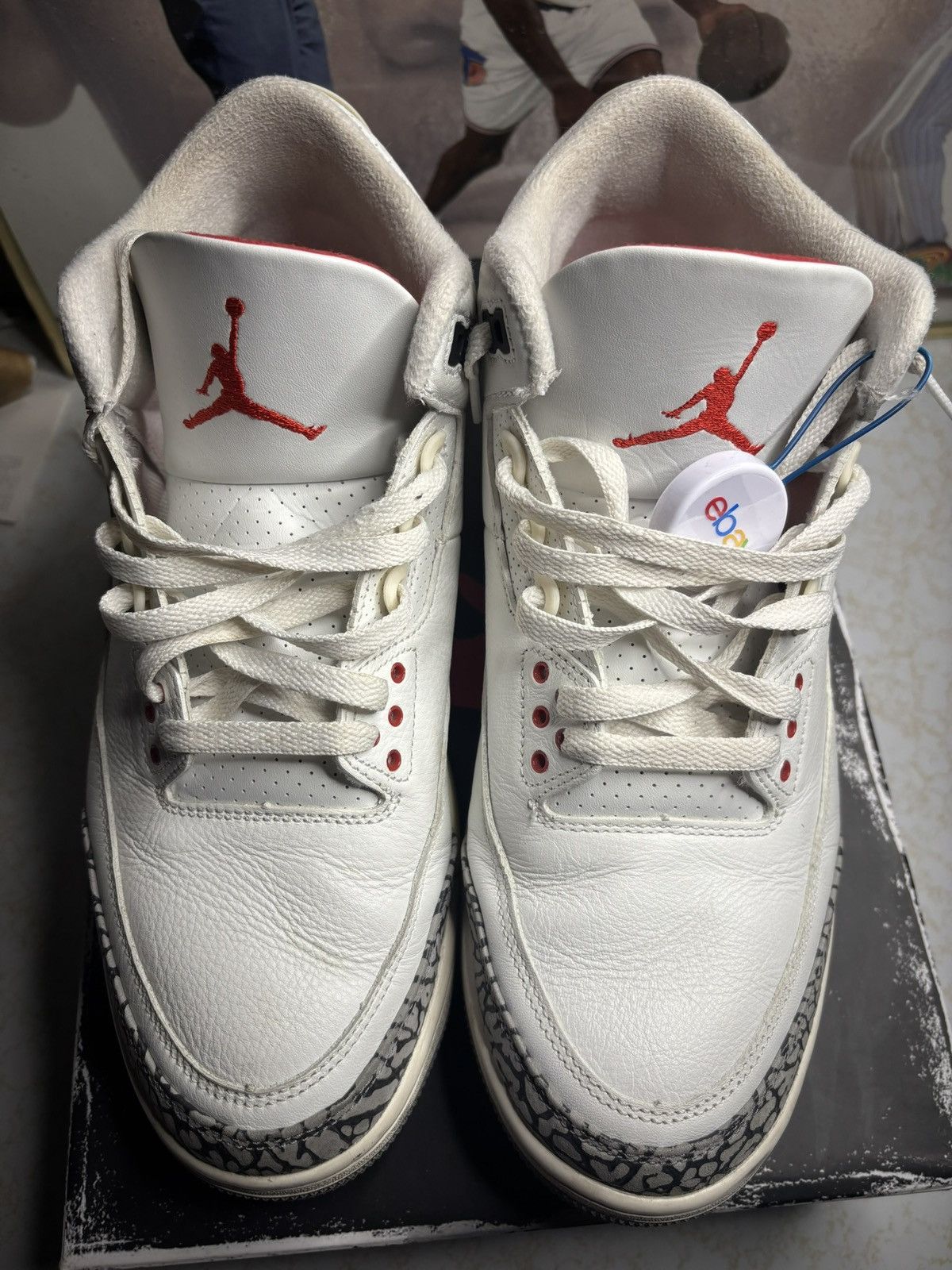 Jordan Brand Jordan 3 Retro white Cement reimagined Size US 11 / EU 44 - 2 Thumbnail