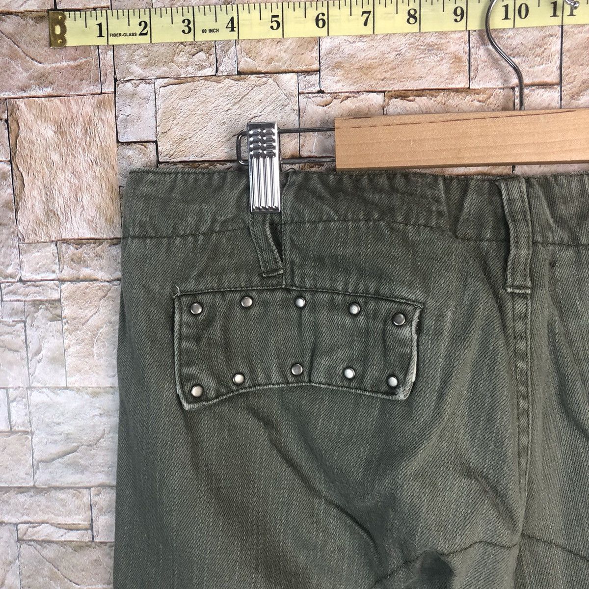 Japanese Brand Outreef Green tactical punk Cargo Multipocket Pants #A45 Size US 33 - 16 Thumbnail