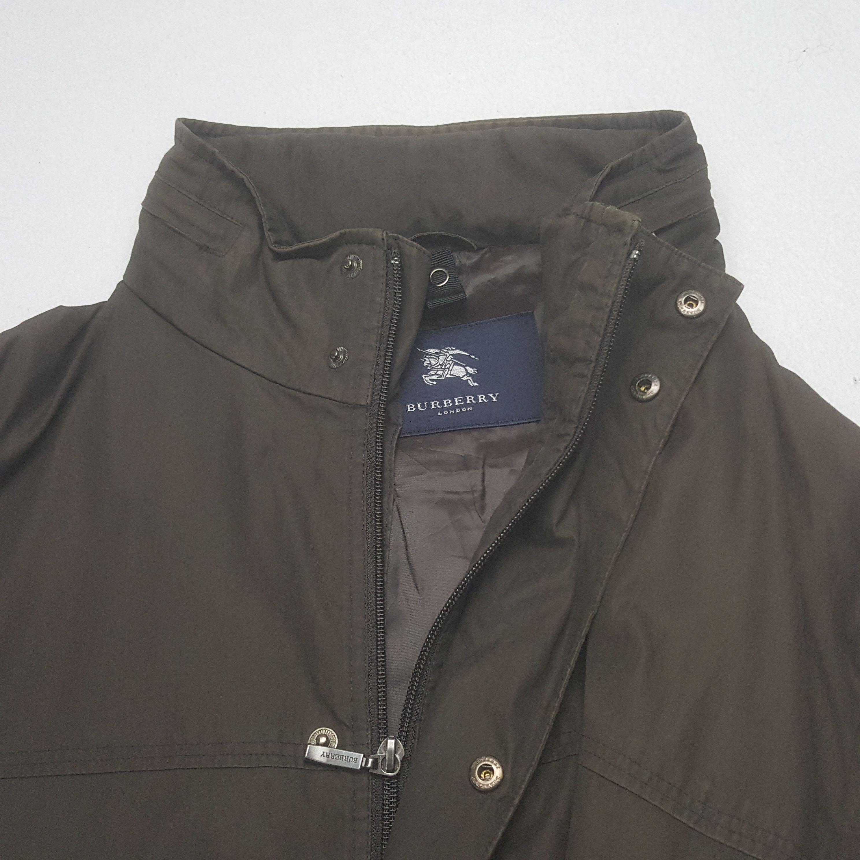 Burberry × Vintage Vintage Burberry London Zipper Custom Art Logo Long Jacket Size US XL / EU 56 / 4 - 5 Thumbnail
