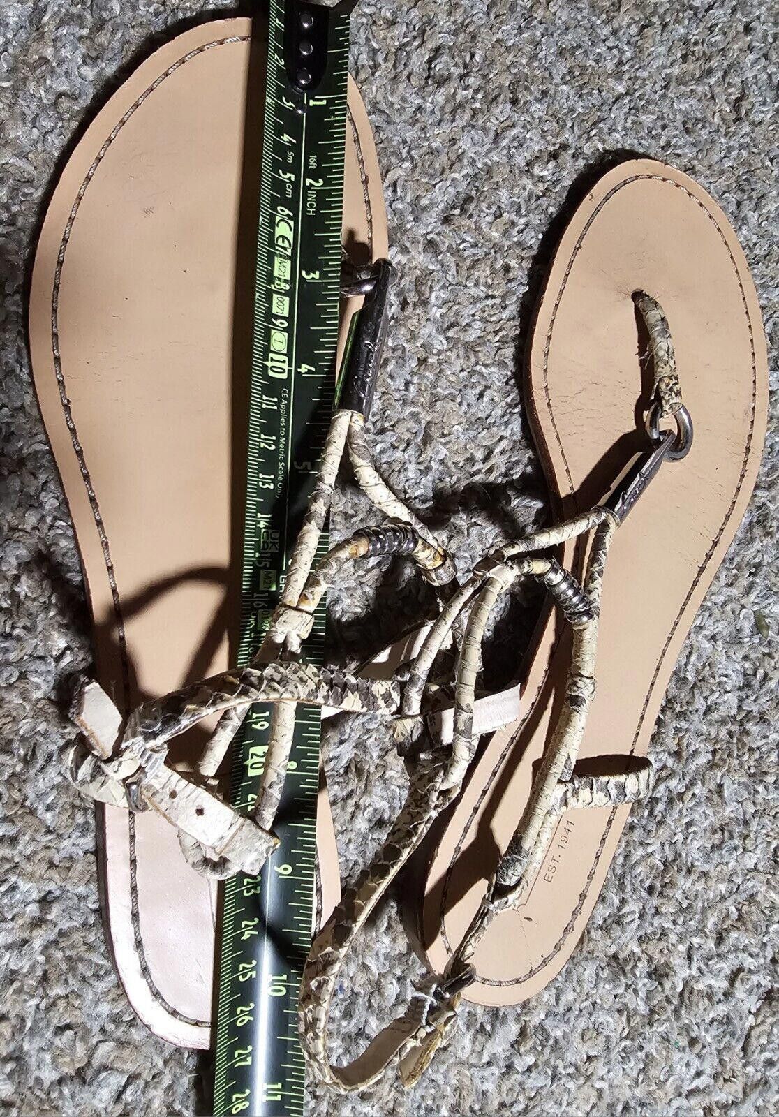 Coach Coach Opal Print Snake T-Strap Sandal SEE MEASUREMENT Size US 10 / IT 40 - 8 Thumbnail