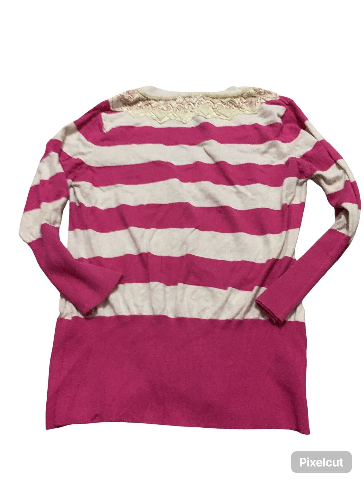 Other Y2K Pink and White Striped top Size XL / US 12-14 / IT 48-50 - 3 Thumbnail