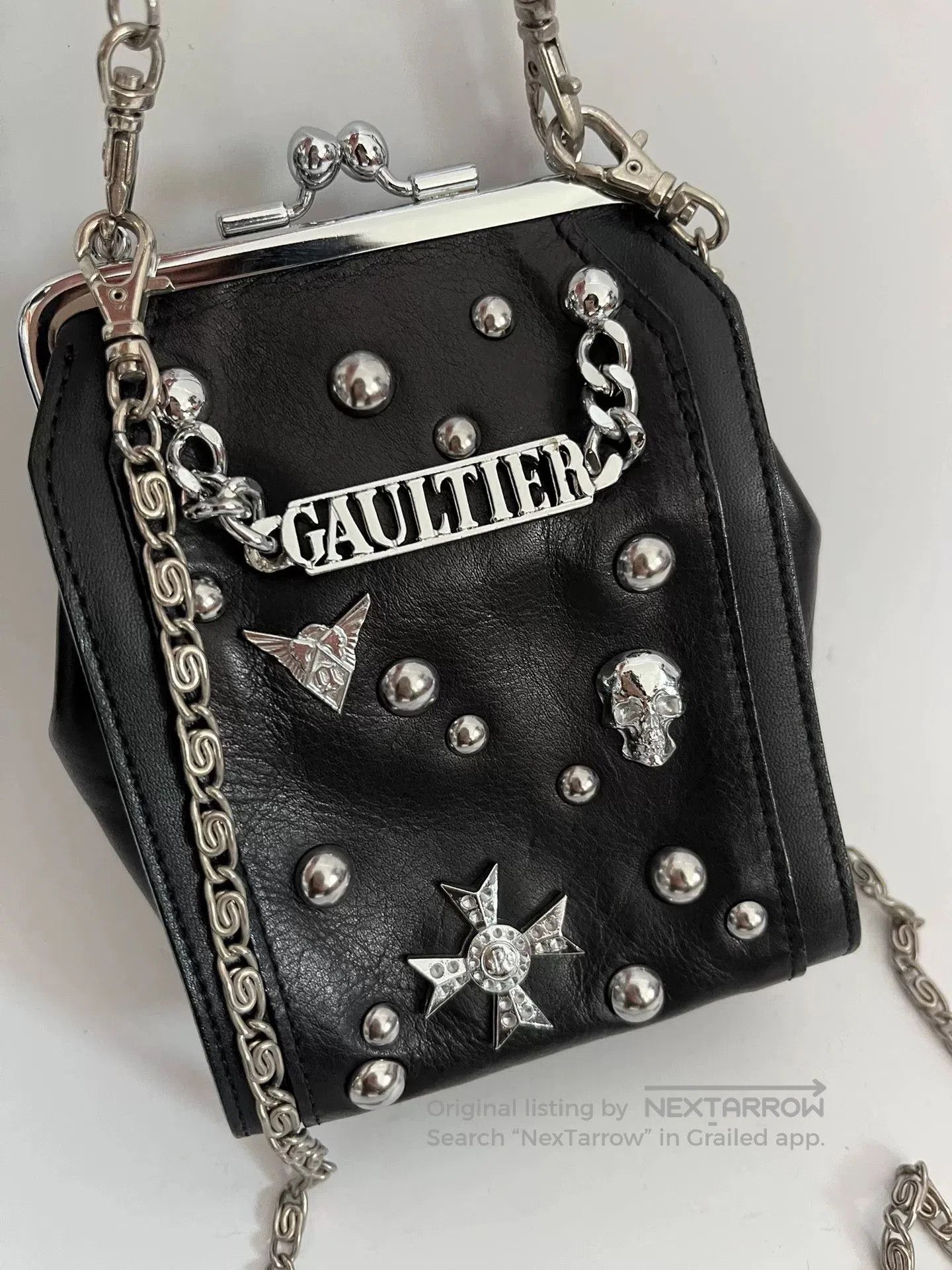 Jean Paul Gaultier Jean Paul Gaultier Rivet Chain Mini Bag. Size ONE SIZE - 2 Thumbnail