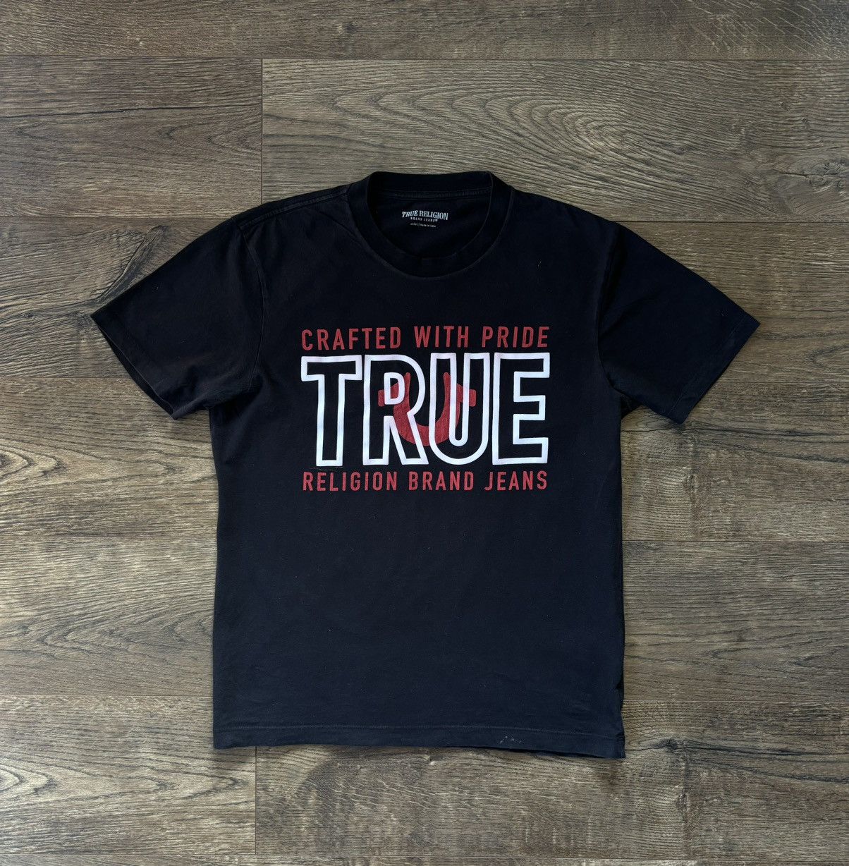 Band Tees × True Religion True Religion True Graphic Logo Men's Black Crewneck Size US L / EU 52-54 / 3 - 1 Thumbnail