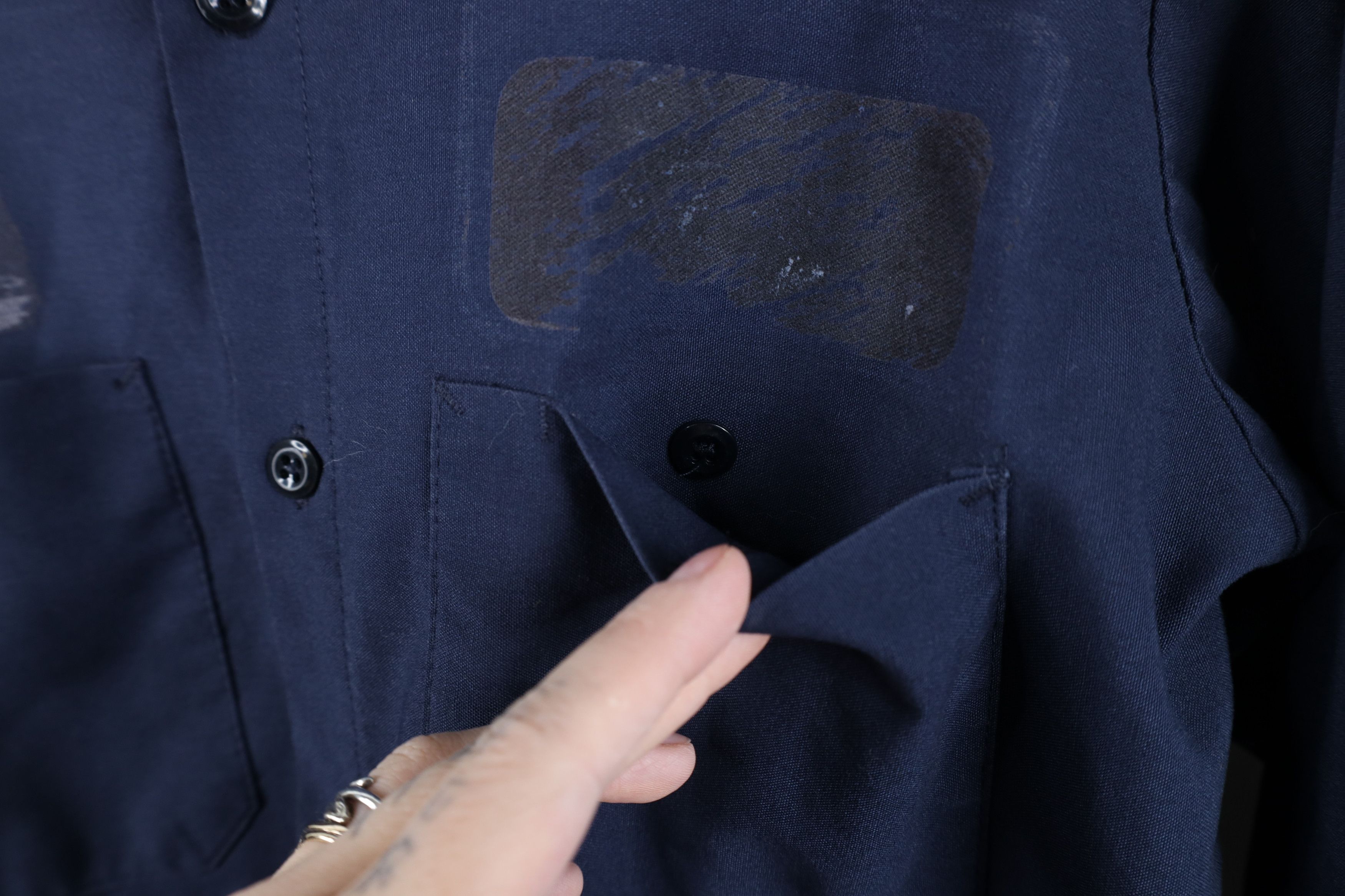 Vintage Vintage 90s Streetwear Workwear Mechanic Button Shirt Size US M / EU 48-50 / 2 - 6 Thumbnail