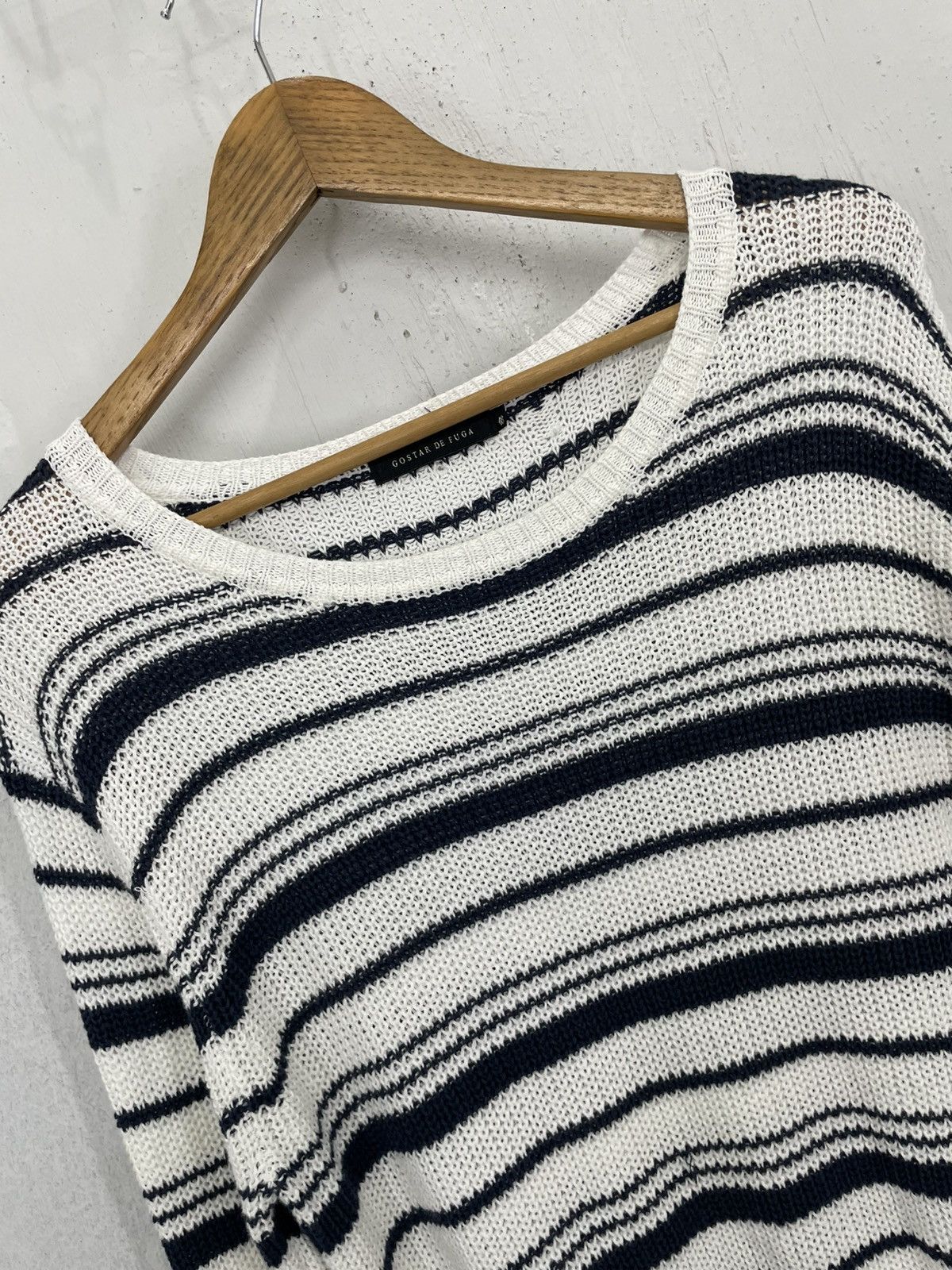GOSTAR DE FUGA Gostar De Fuga Stripe GOA Tassi Assymetrical Style Knitwear Size US L / EU 52-54 / 3 - 4 Thumbnail