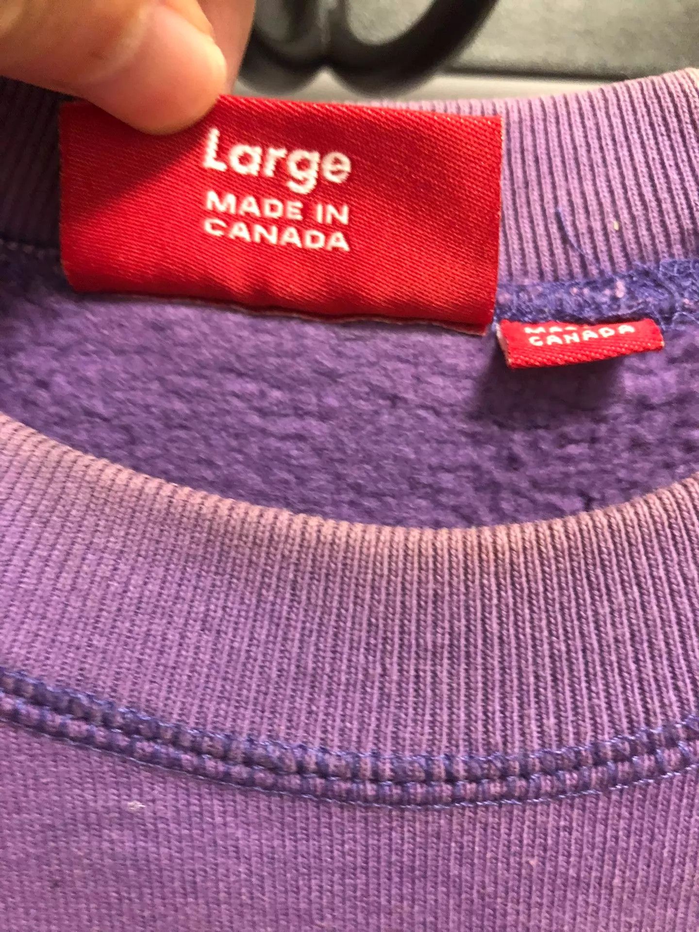 Supreme Supreme teal/purple box logo crewneck L stained Size US L / EU 52-54 / 3 - 4 Thumbnail