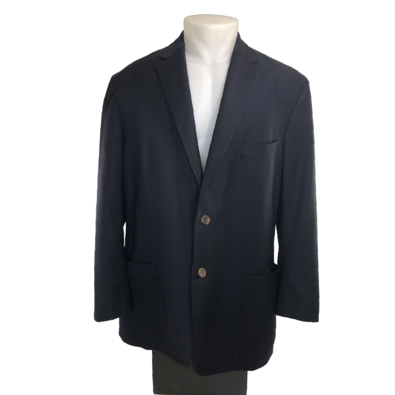 Peter Millar PETER MILLAR Blazer 46 R Wool ELBOW PATCH Unstructured - Blue - Men - 100% WOOL - EXCELLENT Size 46R - 1 Thumbnail