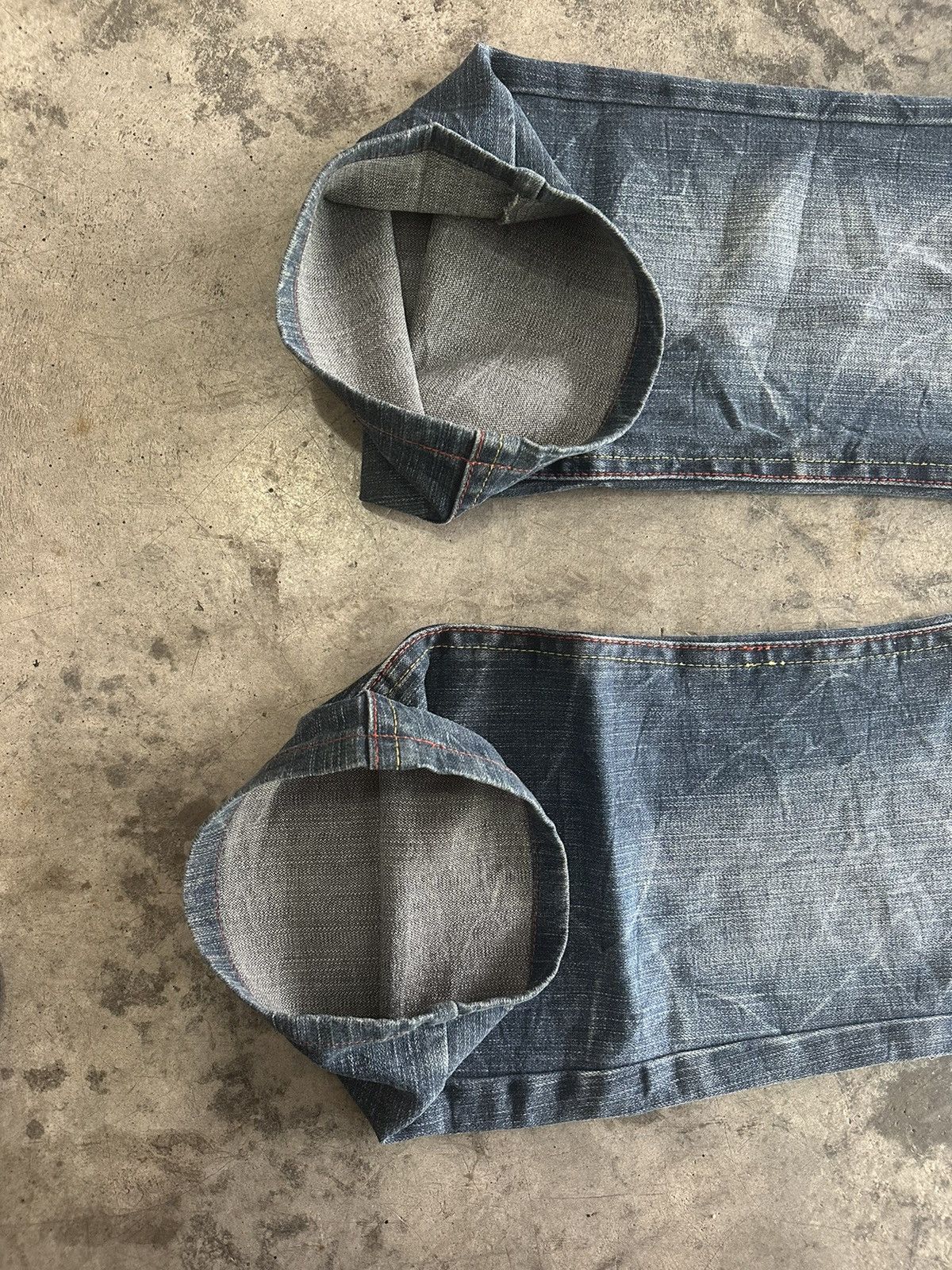 If Six Was Nine × Japanese Brand × Le Grande Bleu (L.G.B.) Flared Japanese Jeans Whisker Wash Size US 33 - 6 Thumbnail
