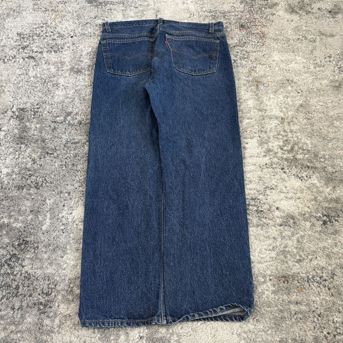 Japanese Brand × Levi's × Vintage Vintage 80s Levi’s 501 dark wash wide leg button fly jeans Size US 36 / EU 52 - 1 Thumbnail