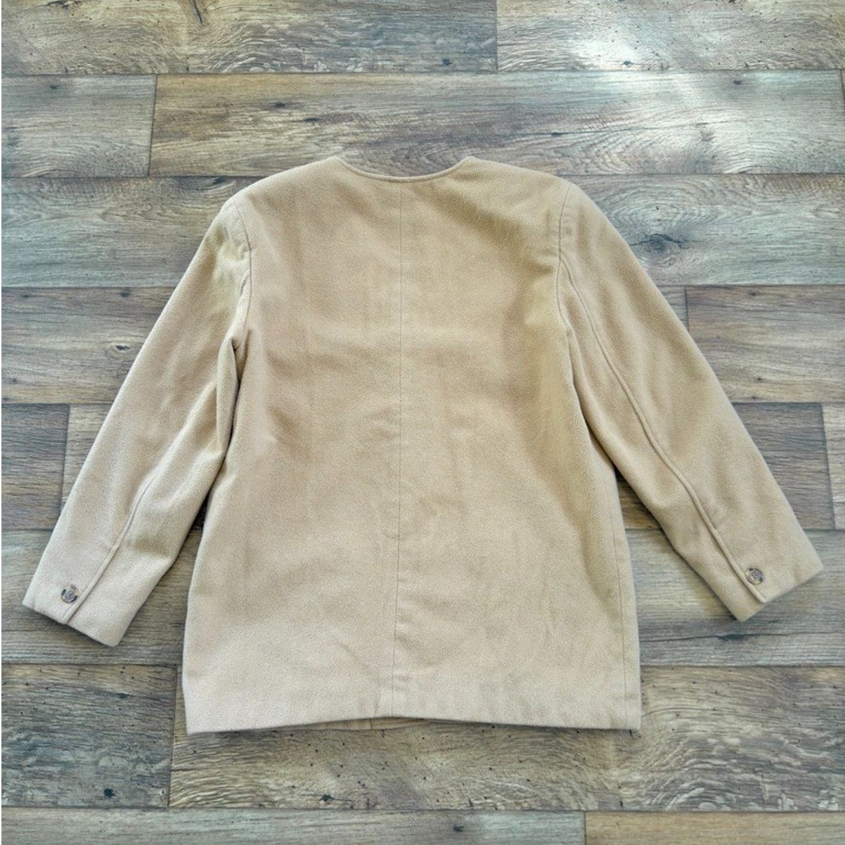 Liz Claiborne Vintage 80s Liz Claiborne Camel Wool Blend Blazer Size XL / US 12-14 / IT 48-50 - 5 Thumbnail