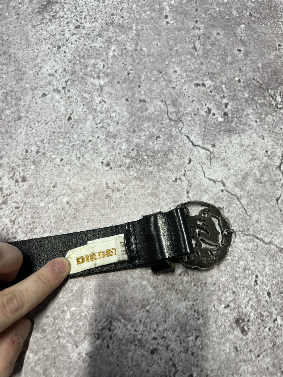 Diesel Vintage Diesel Leather Belt Monogram Big Logo Japanesse Y2K Size ONE SIZE - 10 Thumbnail