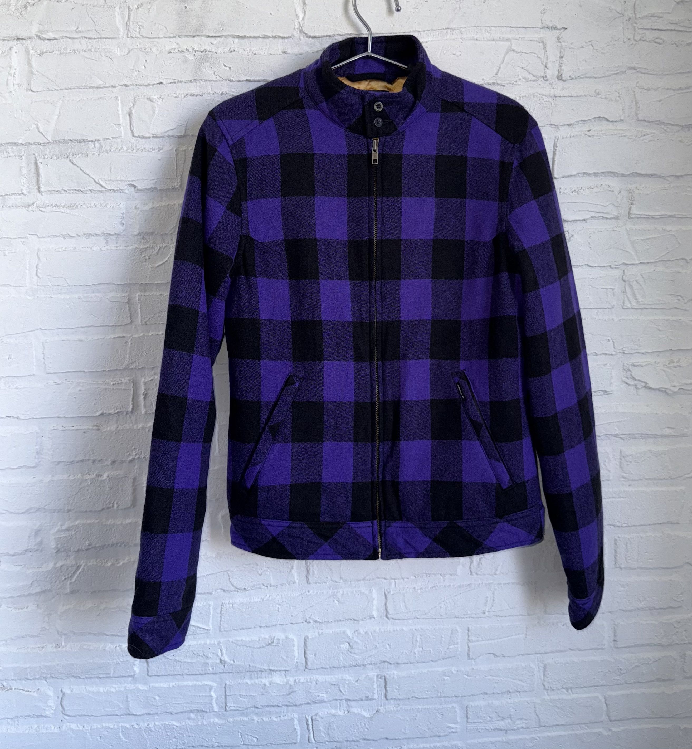 Carhartt Vintage Carhartt Purple Buffalo Plaid Quilted Wool Jacket Size US S / EU 44-46 / 1 - 1 Thumbnail