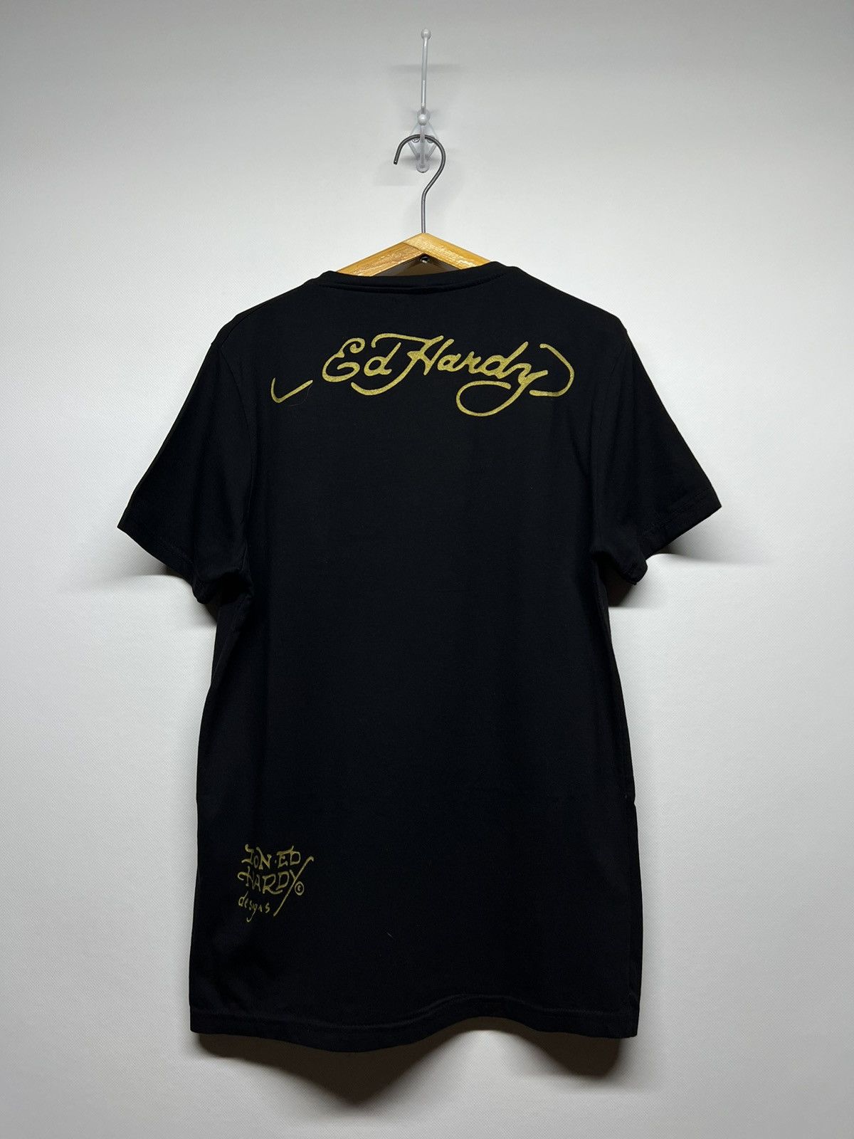 Christian Audigier × Ed Hardy × Vintage Vintage Y2k Ed Hardy Skull Gun ☠️ Big Logo Rare T-Shirt 90’s Size US S / EU 44-46 / 1 - 6 Thumbnail