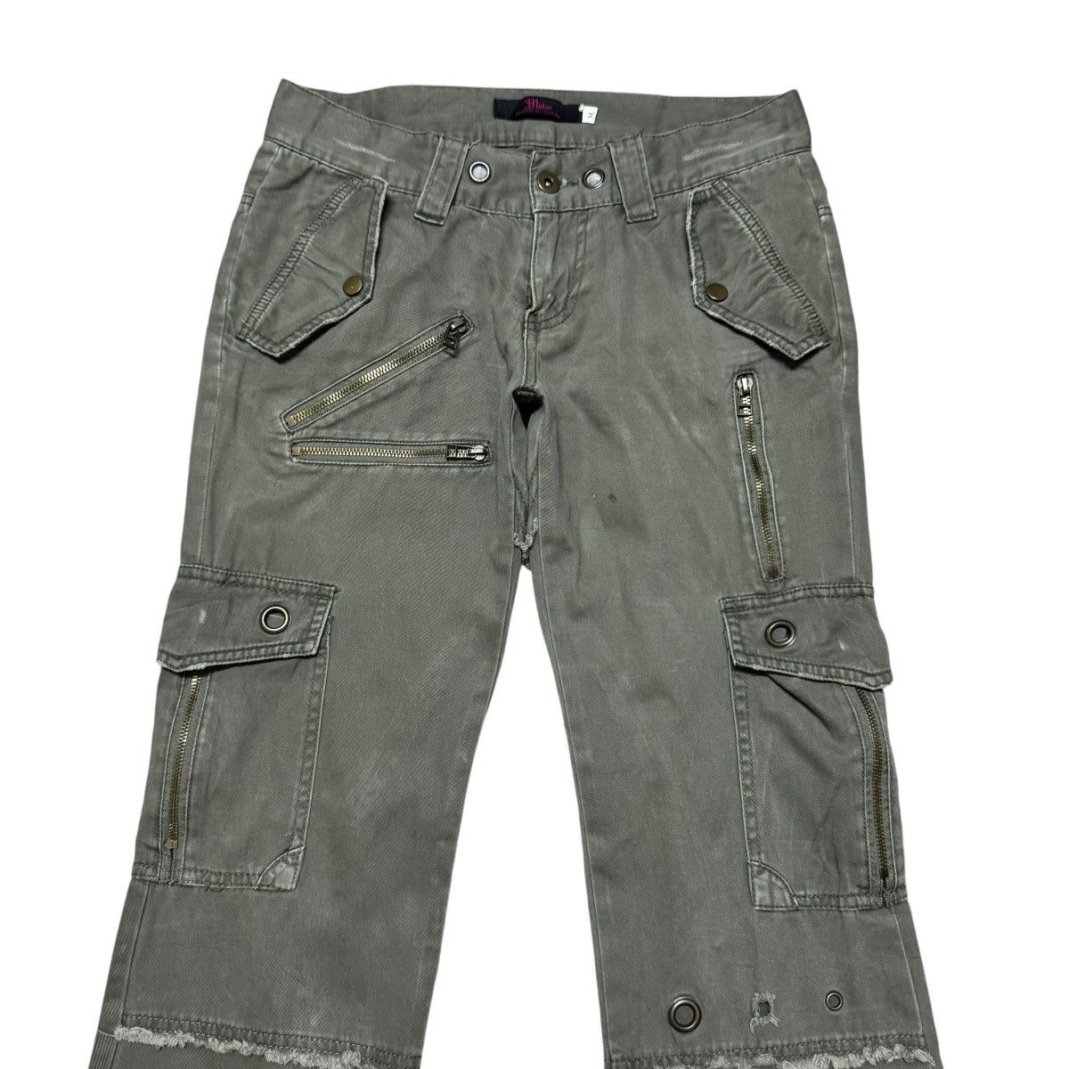 Japanese Brand Midas Machiavel Military Zipper Cargo Pants Low Rise Size US 29 - 3 Thumbnail