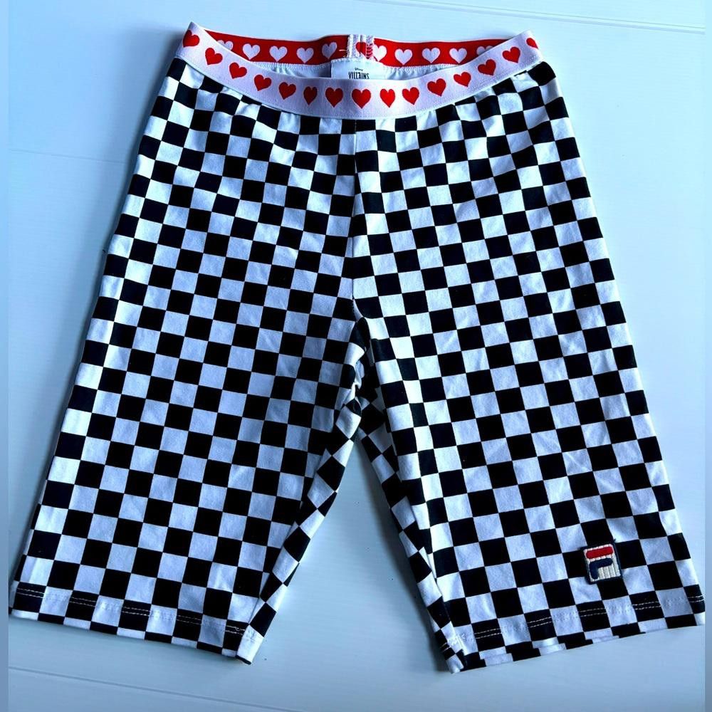 Fila Disney Villains X Fila Checkered Heart Biker Short Size 28" / US 6 / IT 42 - 1 Thumbnail